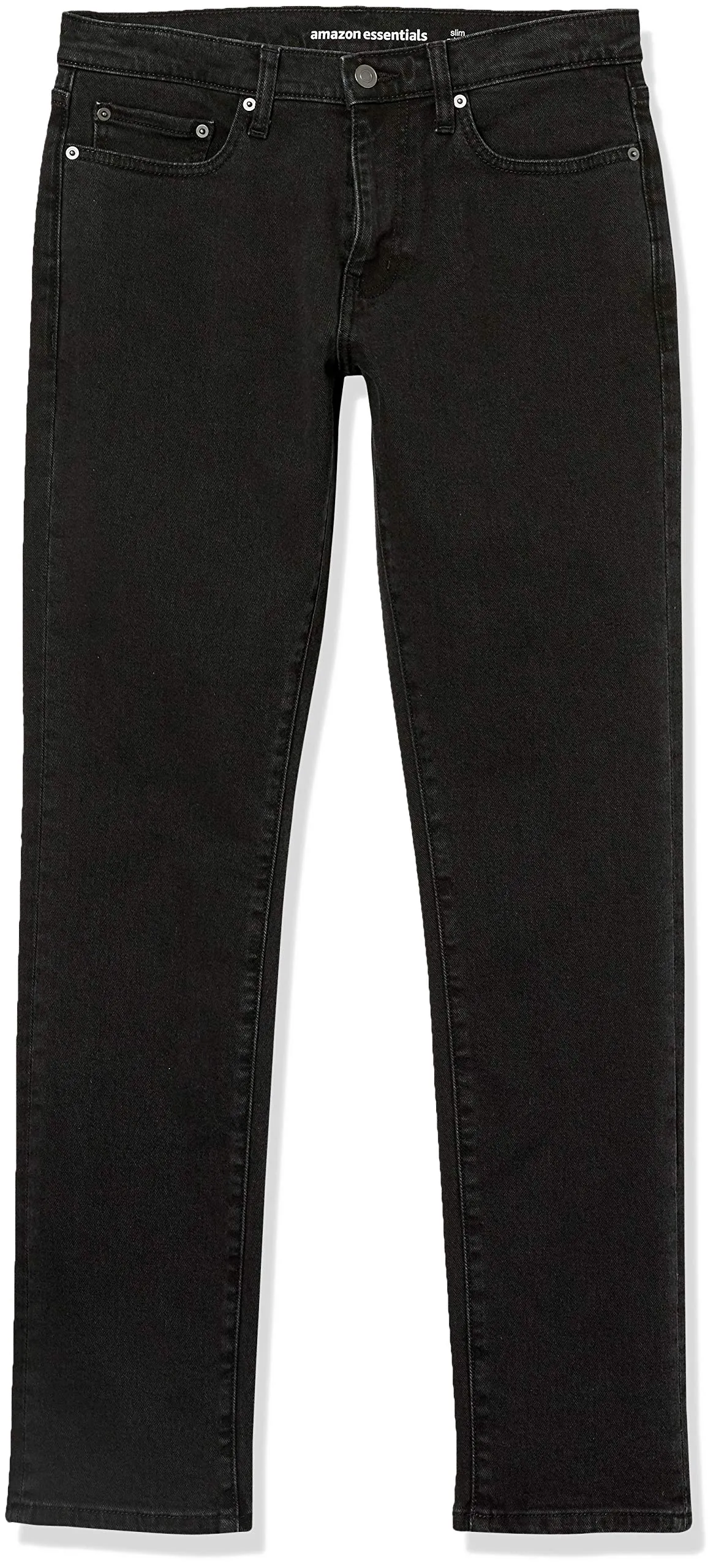 Amazon Essentials Slim Fit Jeans, Nero Slavato, 40W / 30L - immagine 5