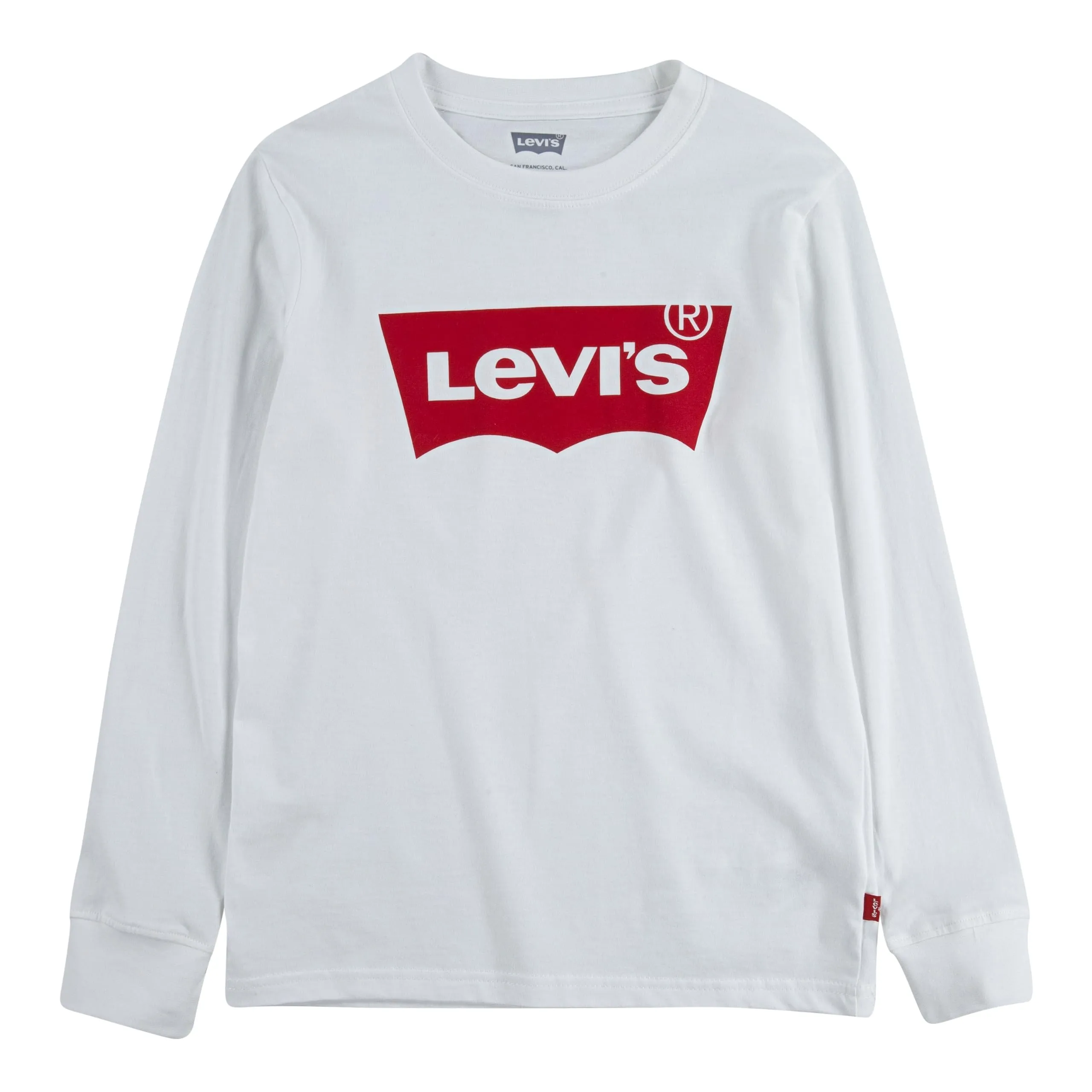 Levi's Kids Boys Batwing Long Sleeve T-shirt - White - immagine 1