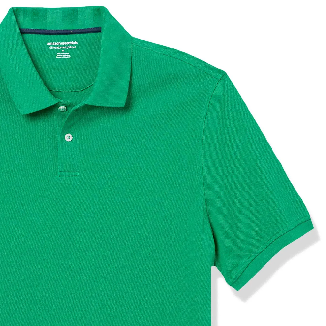 Amazon Essentials Polo in Piqué di Cotone Slim Uomo, Verde, L - immagine 9