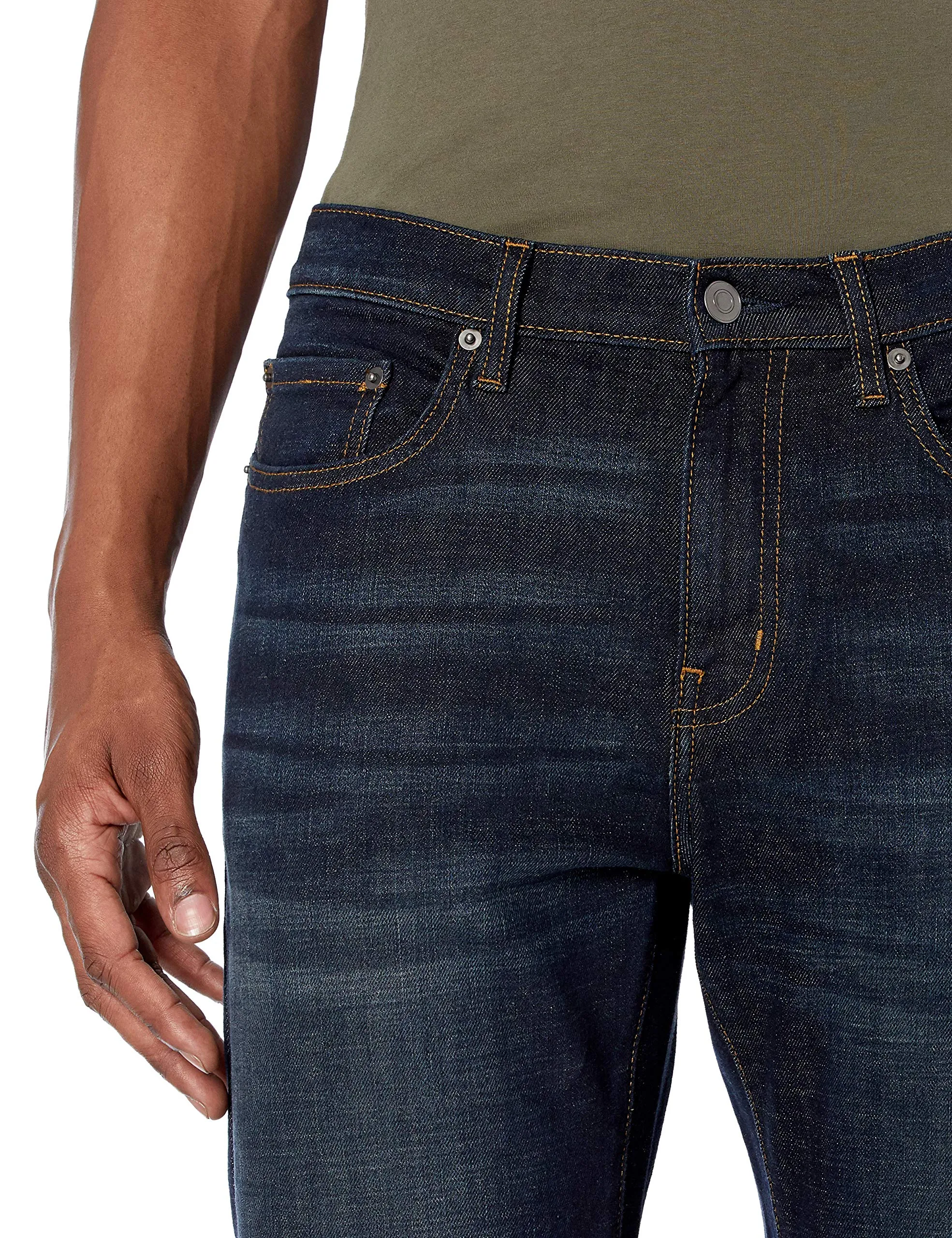 Amazon Essentials Slim Fit Jeans, Indaco Scuro, 33W / 32L - immagine 4