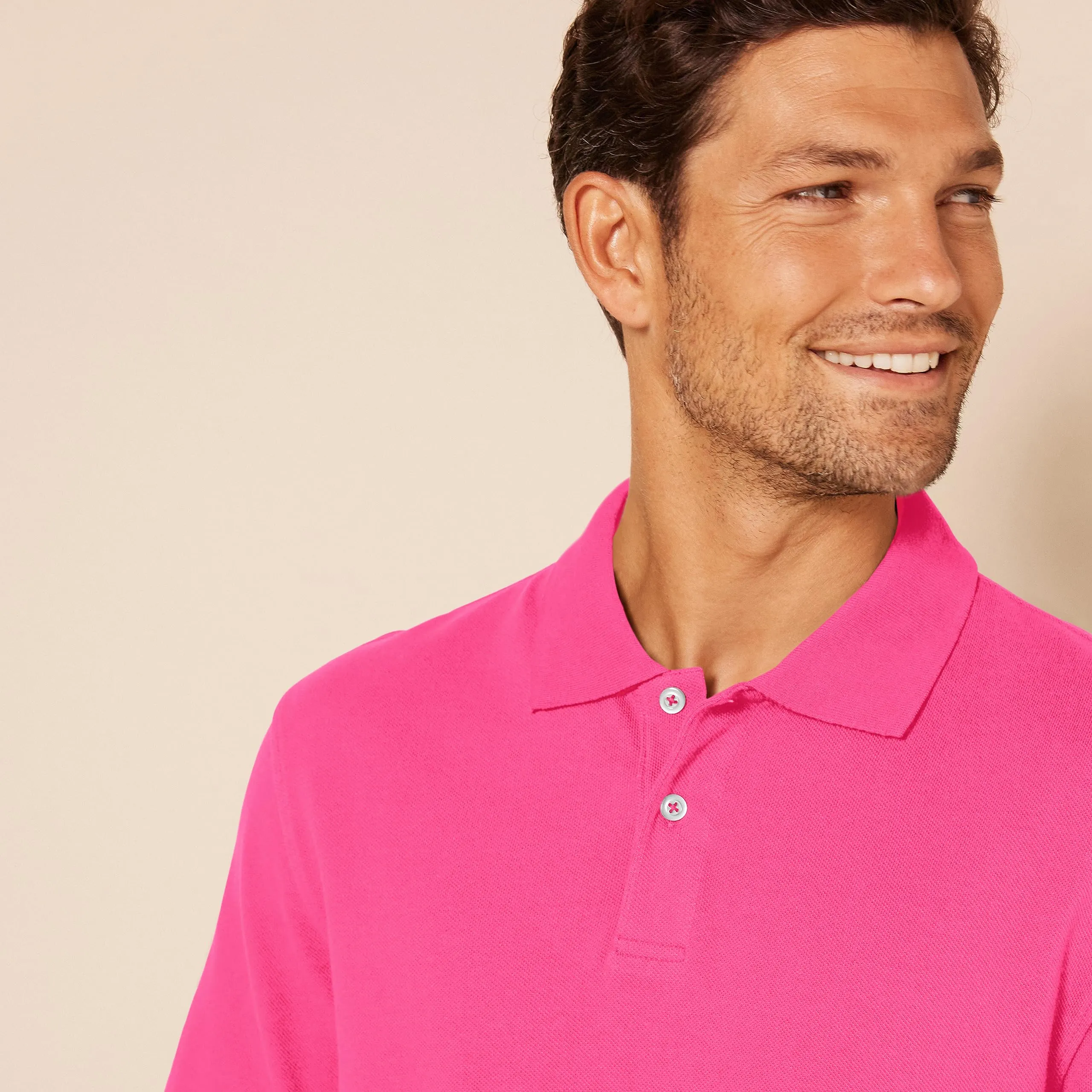 Amazon Essentials Polo in Piqué di Cotone Slim Uomo, Rosa Shocking, XXL - immagine 4