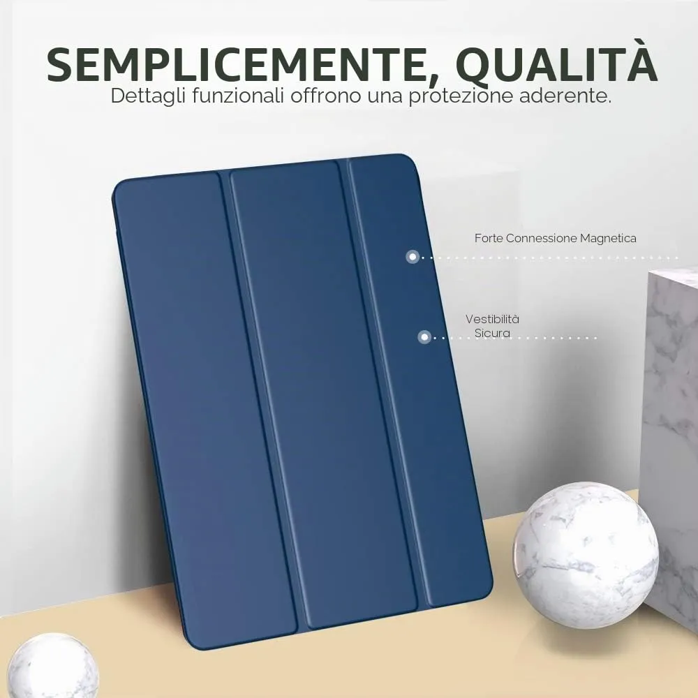 MoKo Cover for iPad 7th Gen 10.2" (2019), Blu Marino - immagine 3