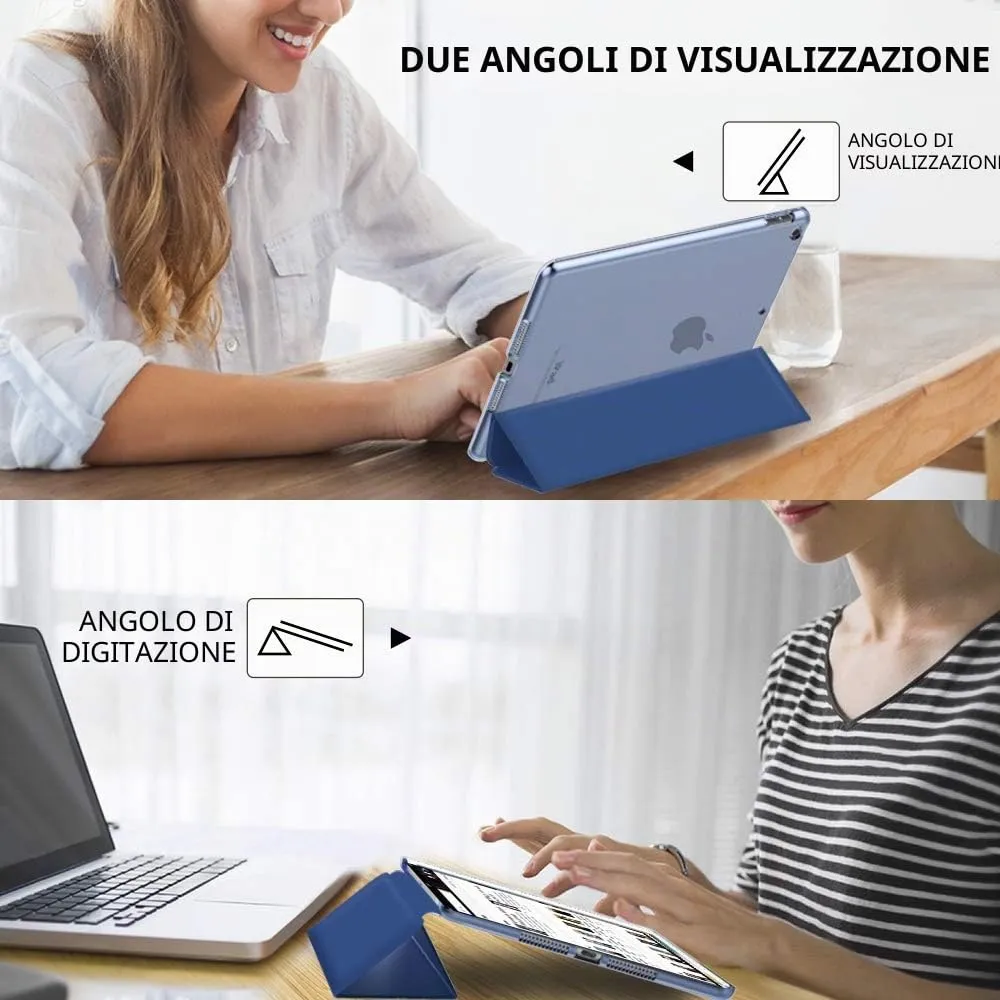 MoKo Cover for iPad 7th Gen 10.2" (2019), Blu Marino - immagine 6