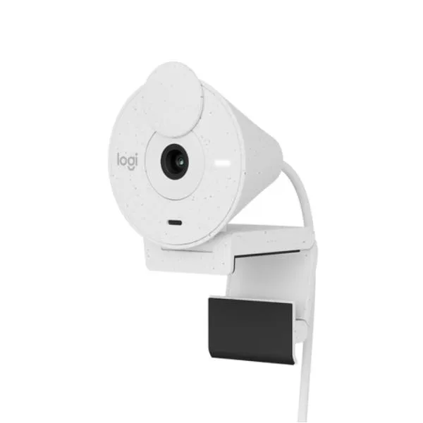 Logitech Brio 300 Webcam Full HD con Otturatore Privacy - Bianco - immagine 1
