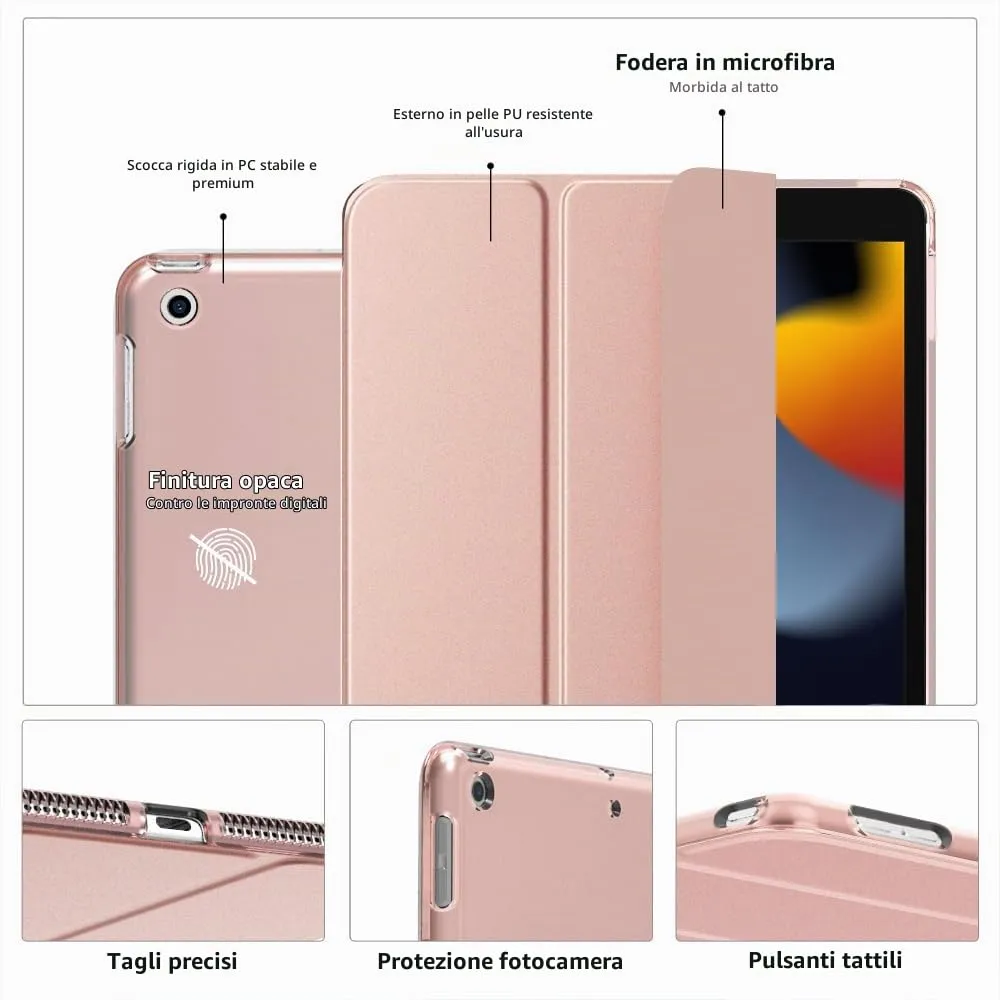 MoKo Cover for iPad 9th/8th/7th Gen 10.2 inch, Oro Rosa - immagine 4