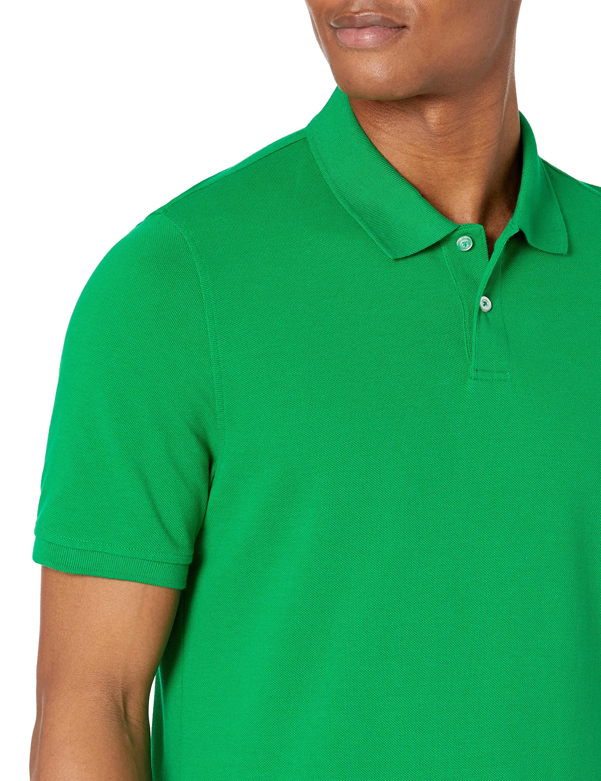 Amazon Essentials Polo in Piqué di Cotone Slim Uomo, Verde, M - immagine 5