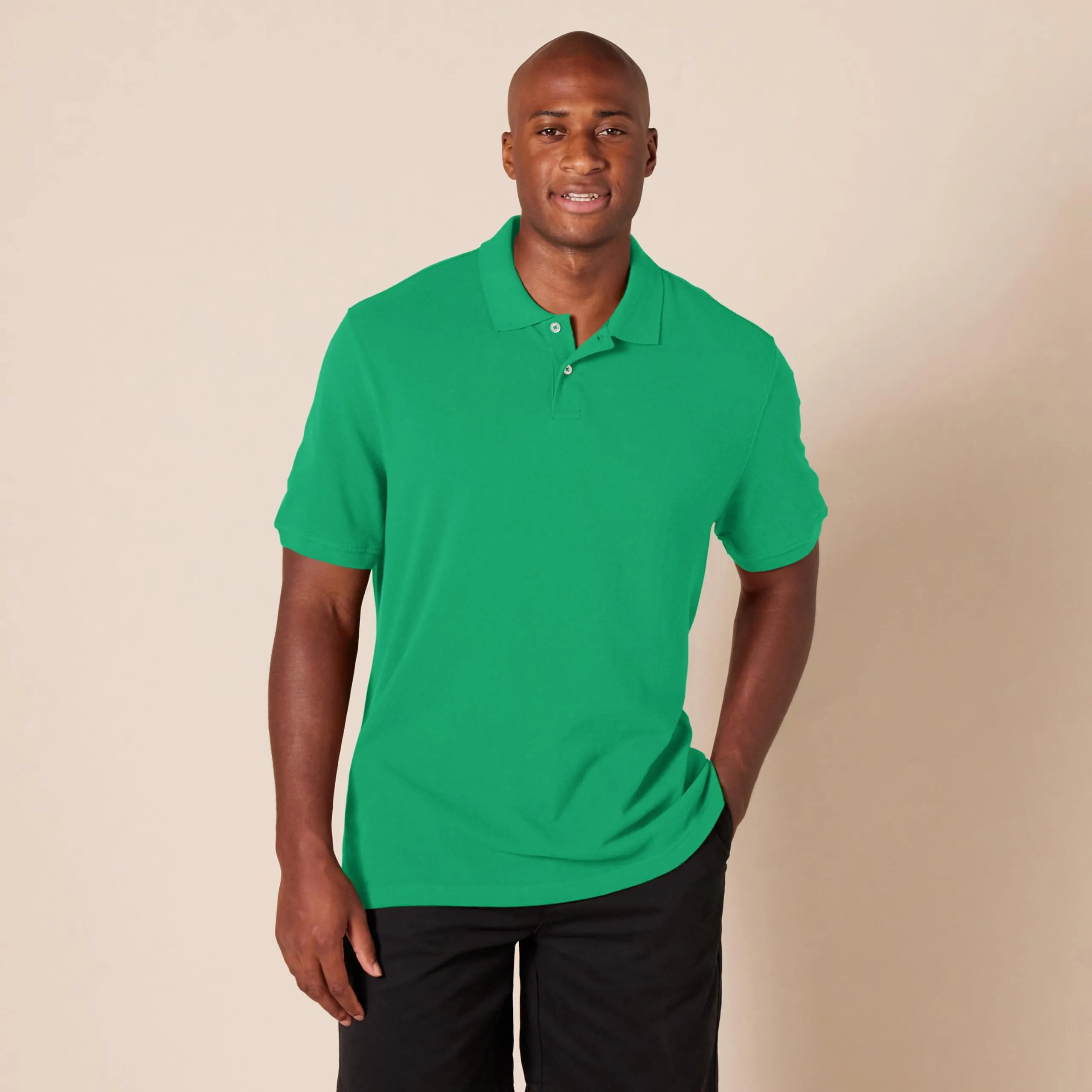 Amazon Essentials Polo in Piqué di Cotone Slim Uomo, Verde, M - immagine 6