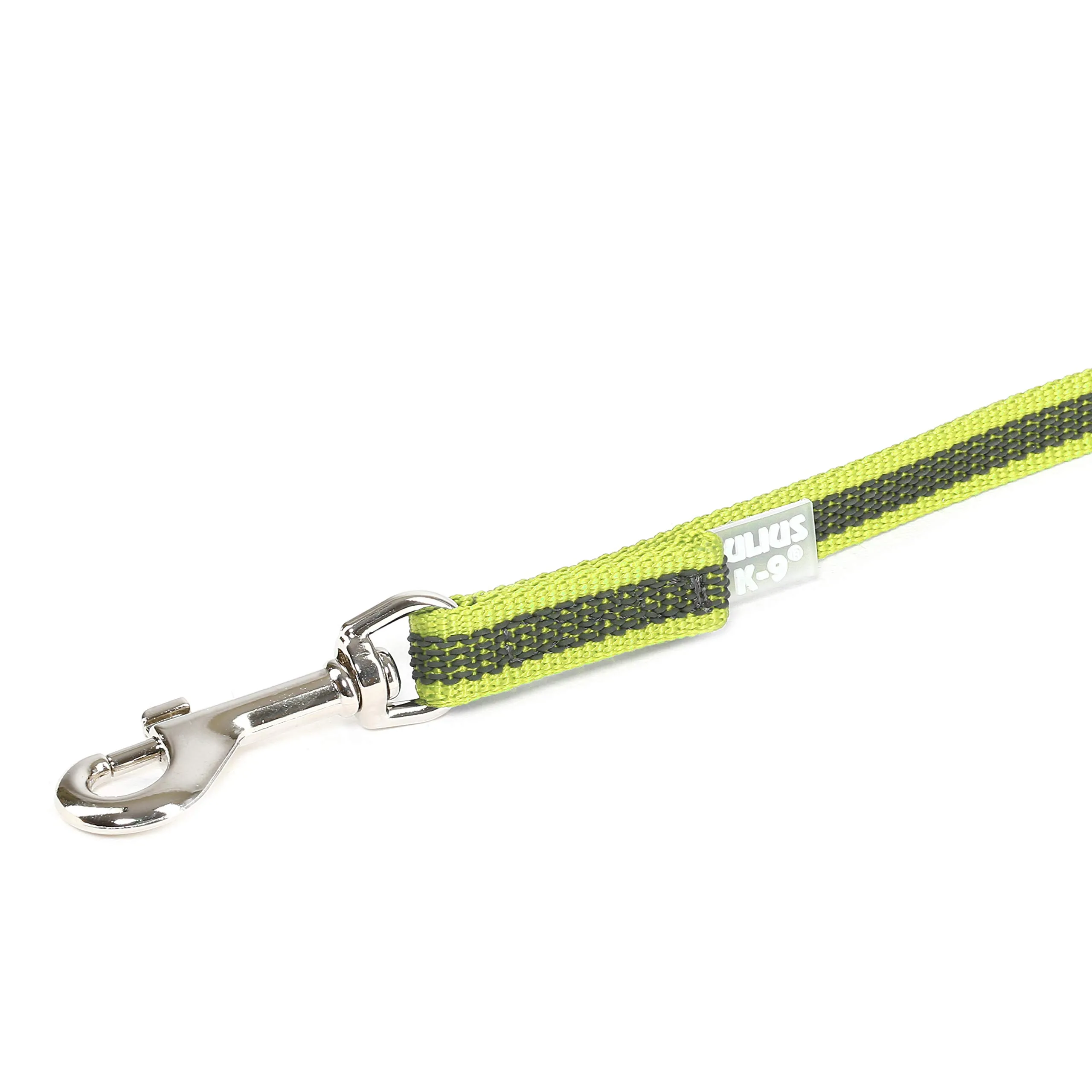 Julius-K9 Color & Gray Super Presa Guinzaglio Con Manico, 14 mm x 3 m, Giallo Neon - immagine 4