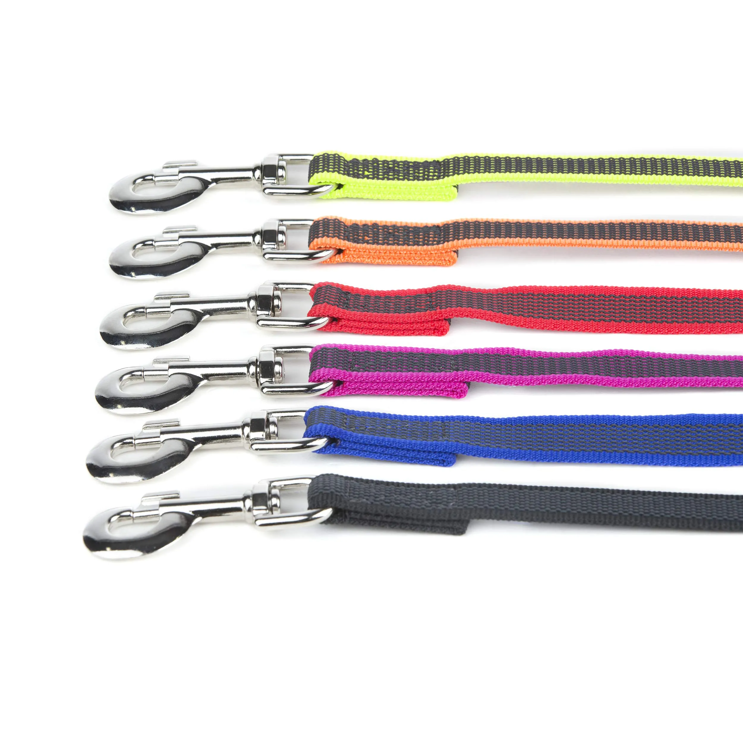 Julius-K9 Color & Gray Super Presa Guinzaglio Con Manico, 14 mm x 3 m, Giallo Neon - immagine 6