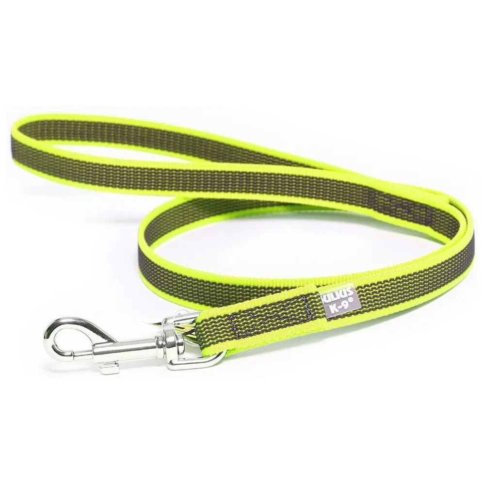 Julius-K9 Color & Gray Super Presa Leash with Handle, 20 mm x 1.2 m, Neon Yellow - immagine 1