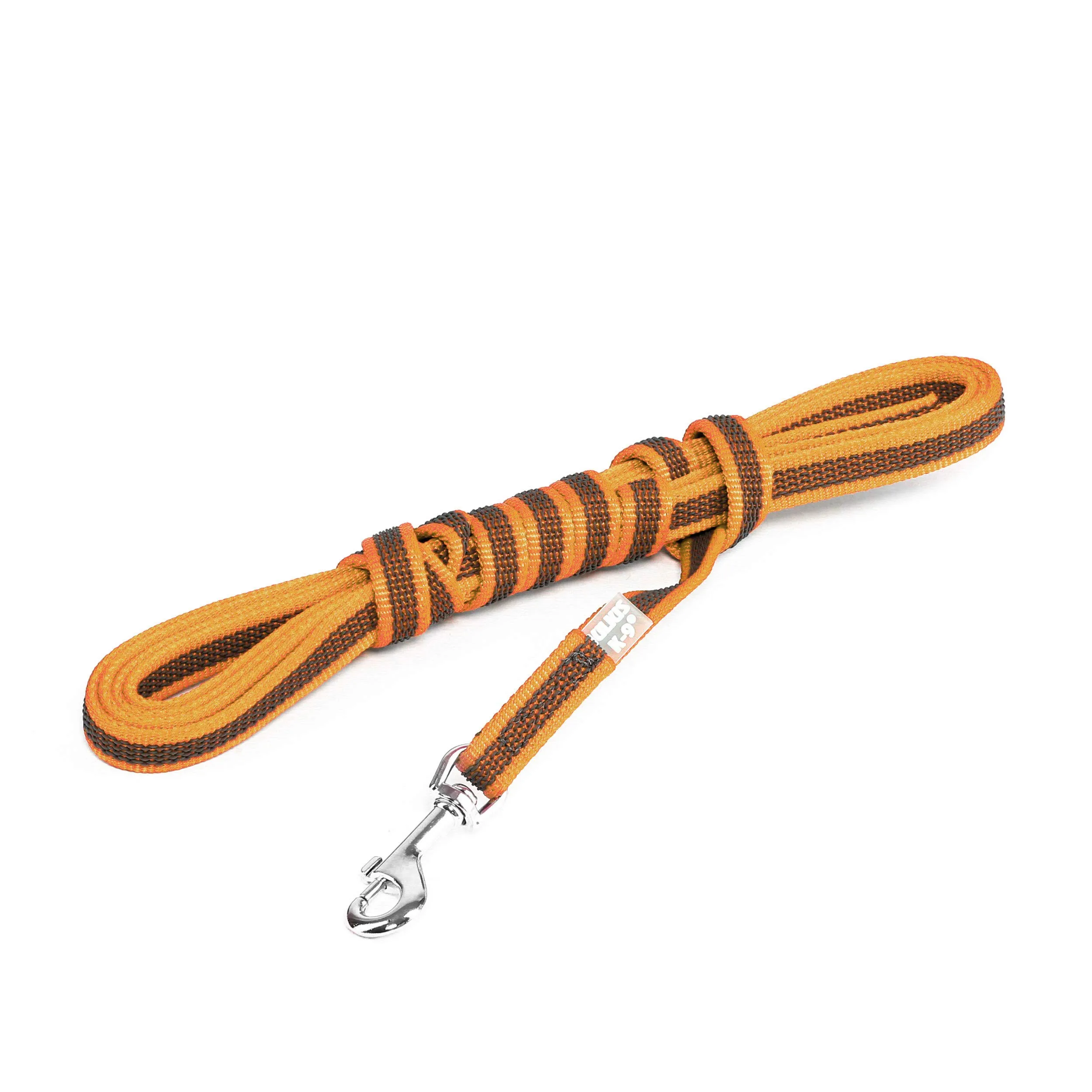 Julius-K9 Super Presa Guinzaglio Senza Manico, 14 mm x 3 m, Arancione - immagine 1