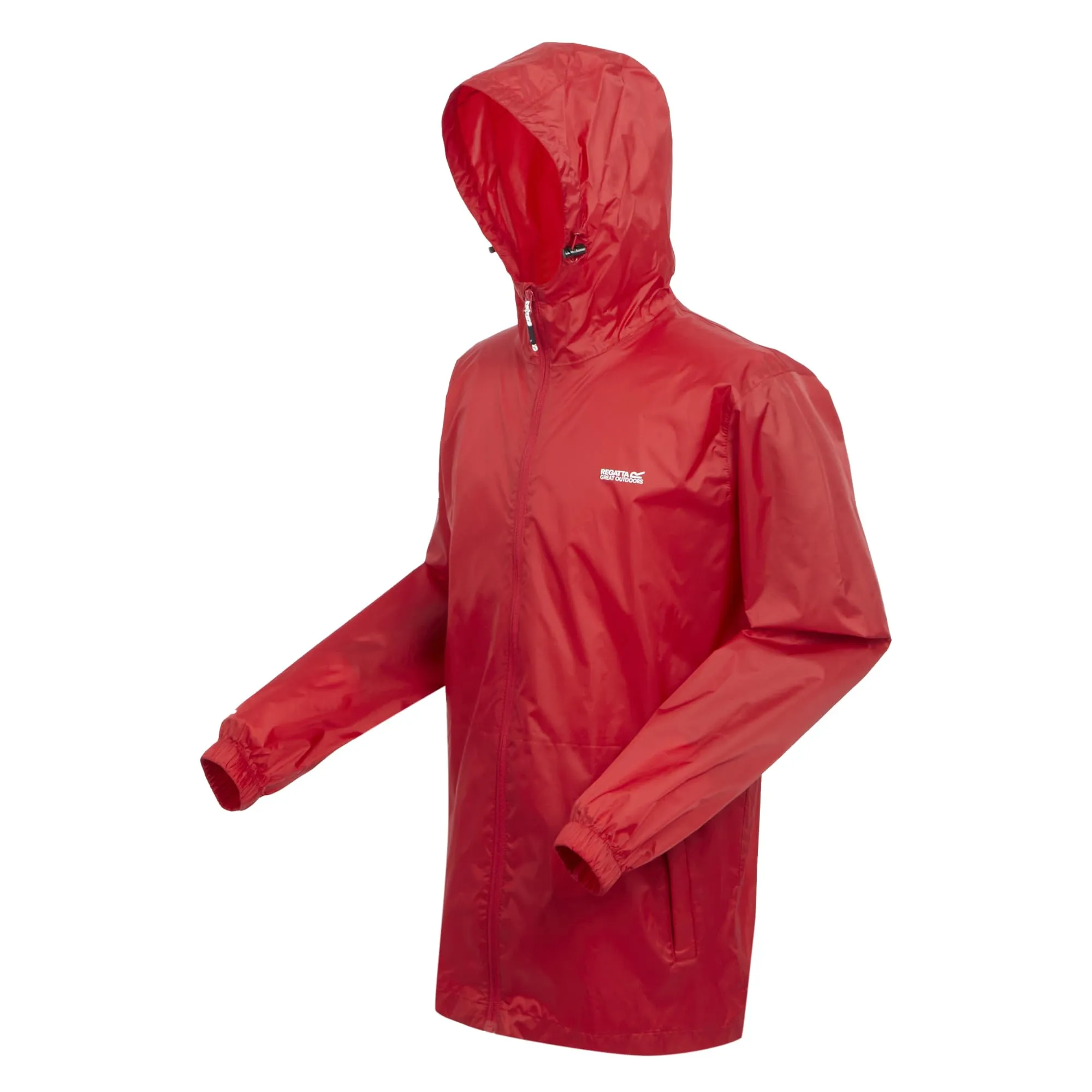 Regatta Pack-It III Giacca Impermeabile da Uomo, Rosso, XXL Plus - immagine 3