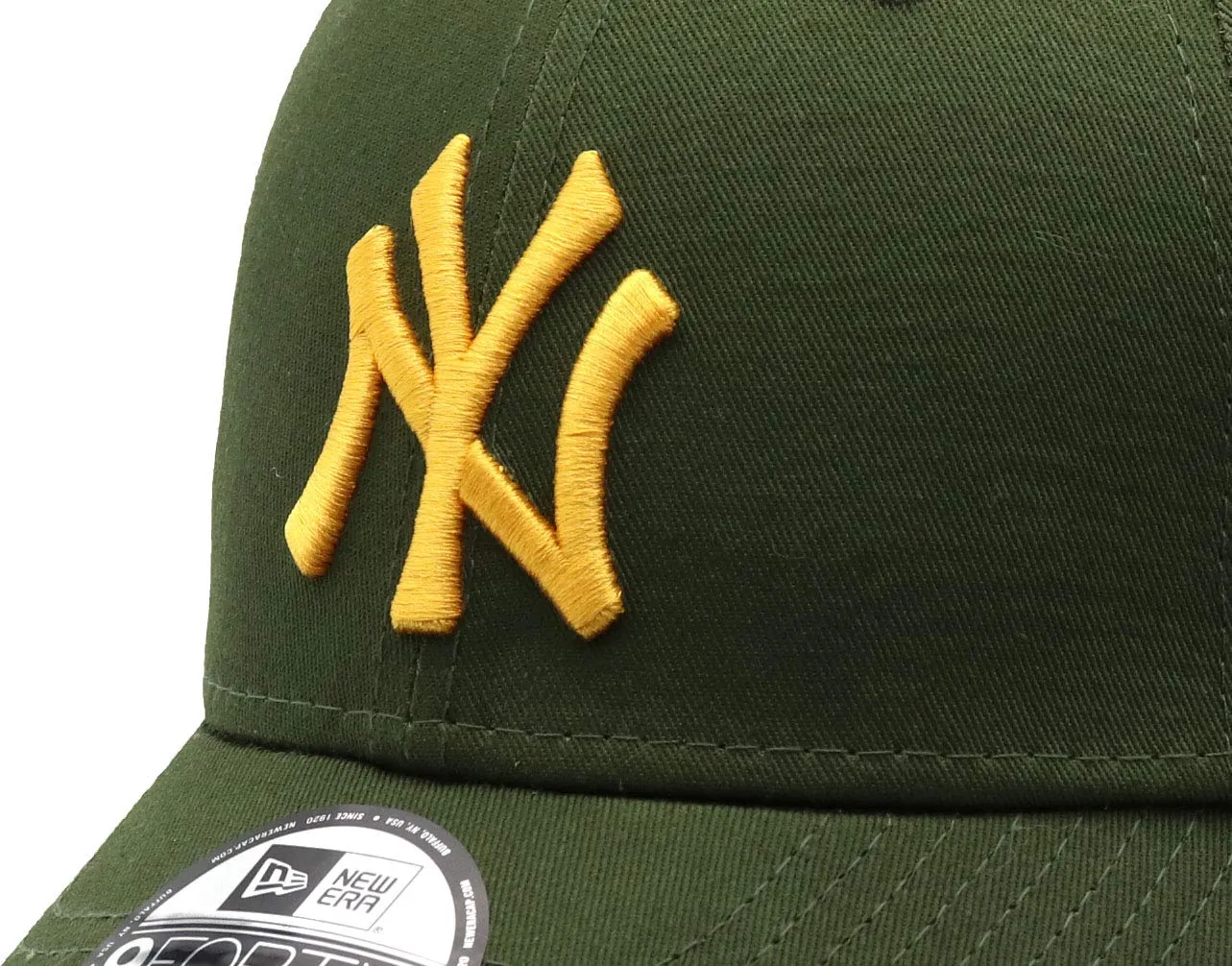 New Era York Yankees MLB 9FORTY Adjustable Baseball Cap - Green/Gold - immagine 3