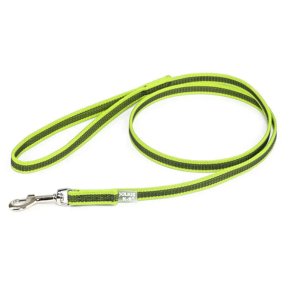 Julius-K9 Super Presa Guinzaglio Con Manico, 14 mm x 1.2 m, Giallo Neon - immagine 1