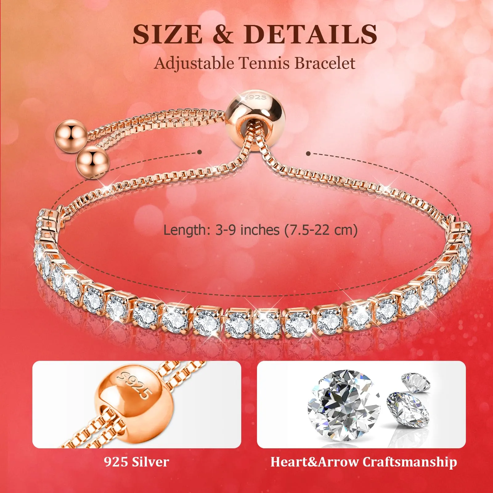 J.Fée Bracciale Tennis Donna in Argento 925 e Zircone 5A - immagine 2