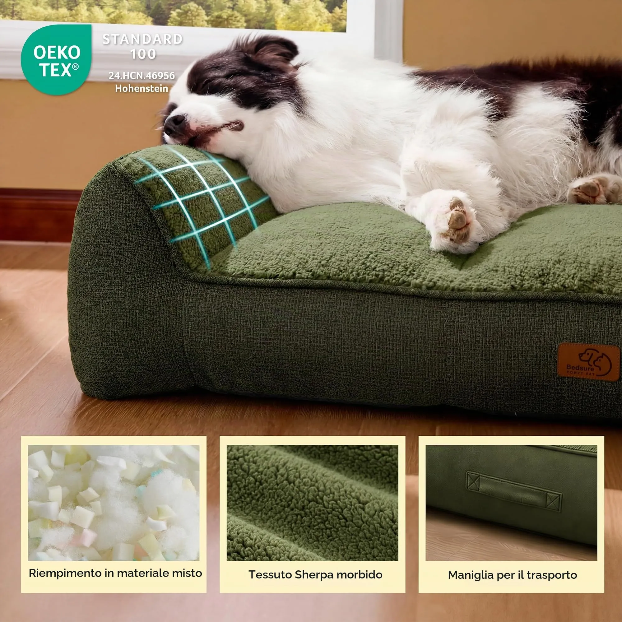 Bedsure SupportMax Cuccia Cani Extra Spesso XL 106x76cm - immagine 5
