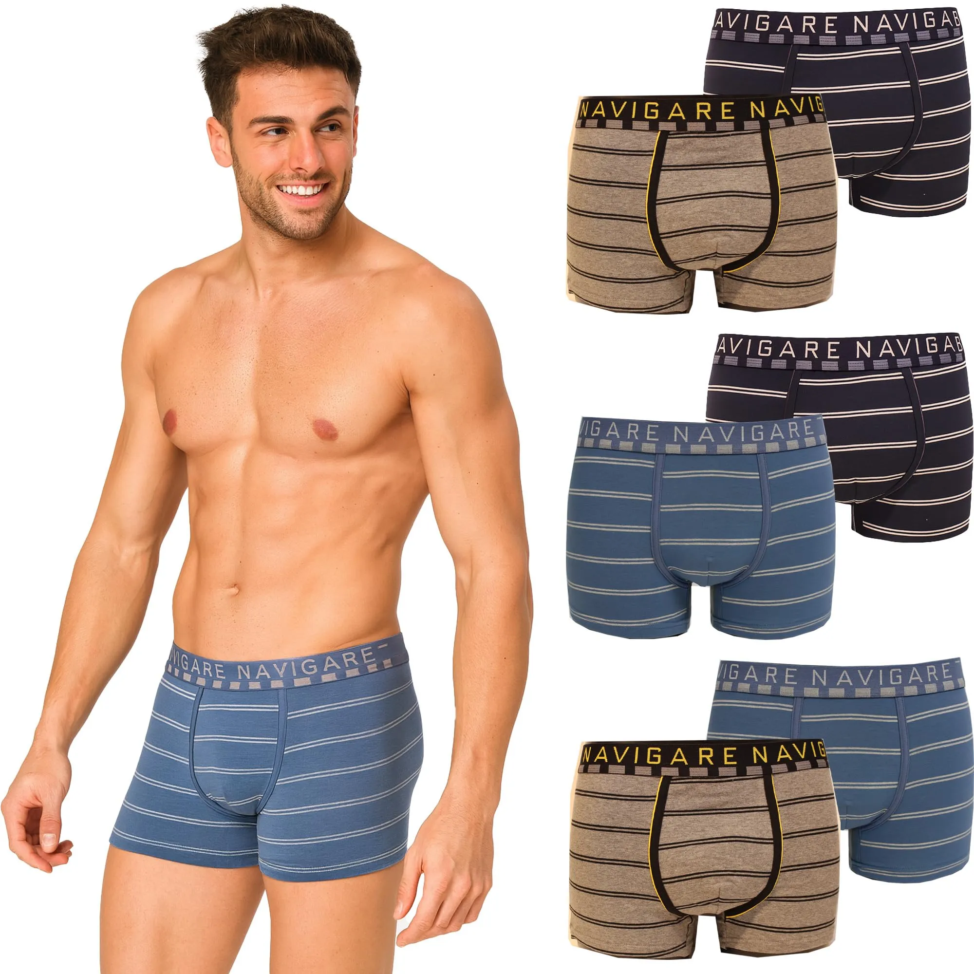 Navigare Boxer Uomo in Cotone Elasticizzato B21074, Taglia L - immagine 1