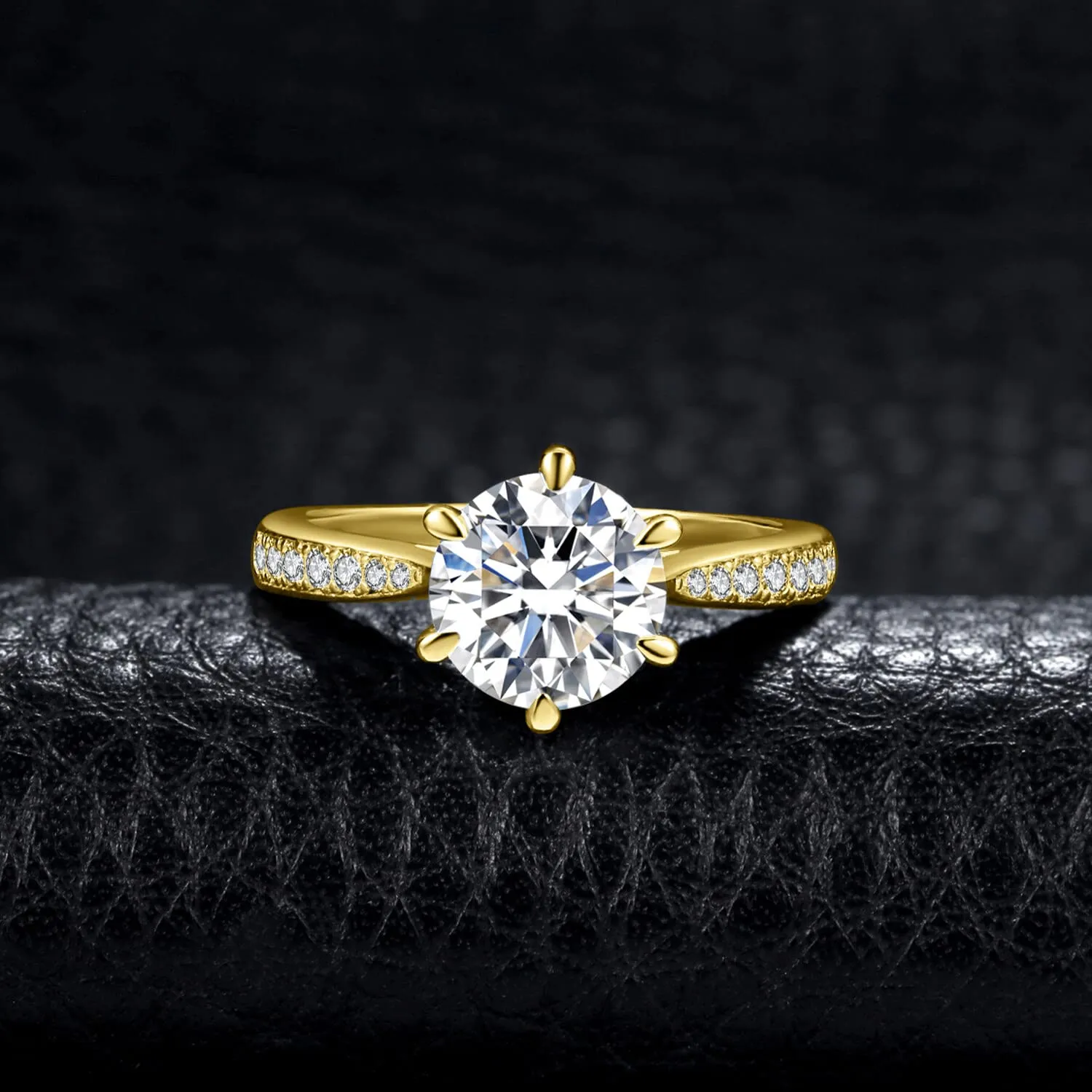 JewelryPalace Classico Anello Solitario Donna Argento 925 con Cubica Zirconia 2ct, Taglia 7 - immagine 3