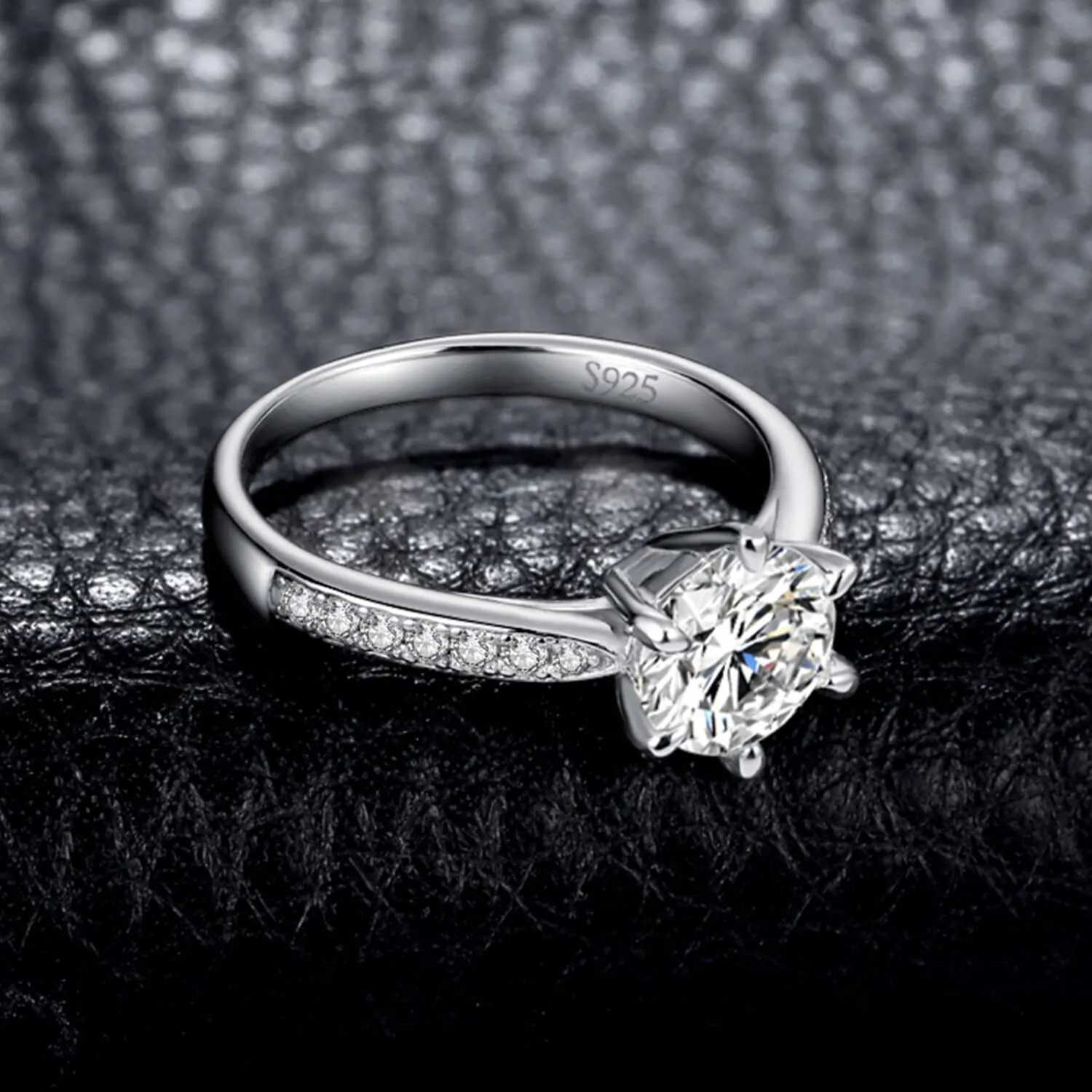 JewelryPalace Classico Anello Solitario Donna Argento 925 con Zirconia Cubica 3ct, Taglia 9.5 - immagine 5
