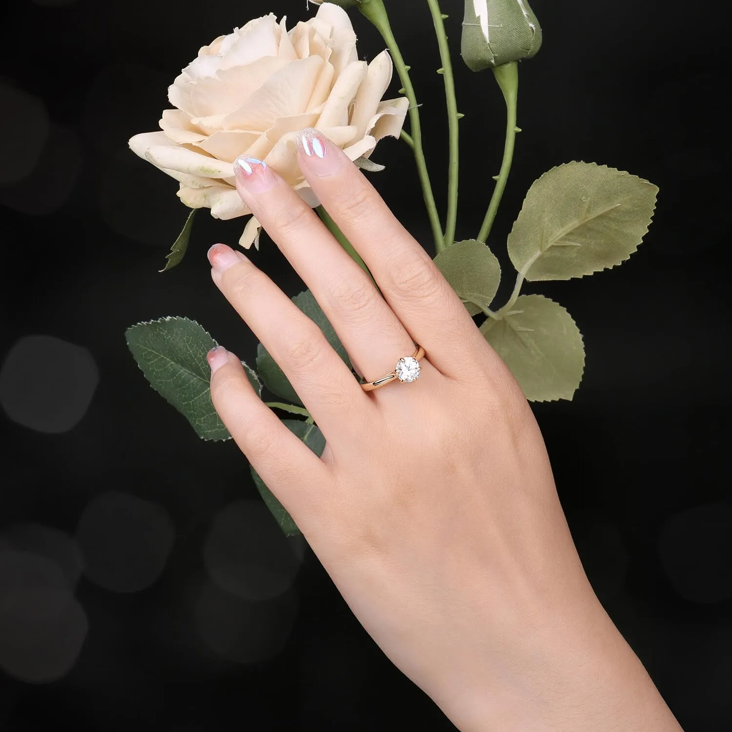 JewelryPalace Classico Anello Solitario Donna Argento 925 con Zirconia Cubica 1ct, Misura 14.5 - immagine 5