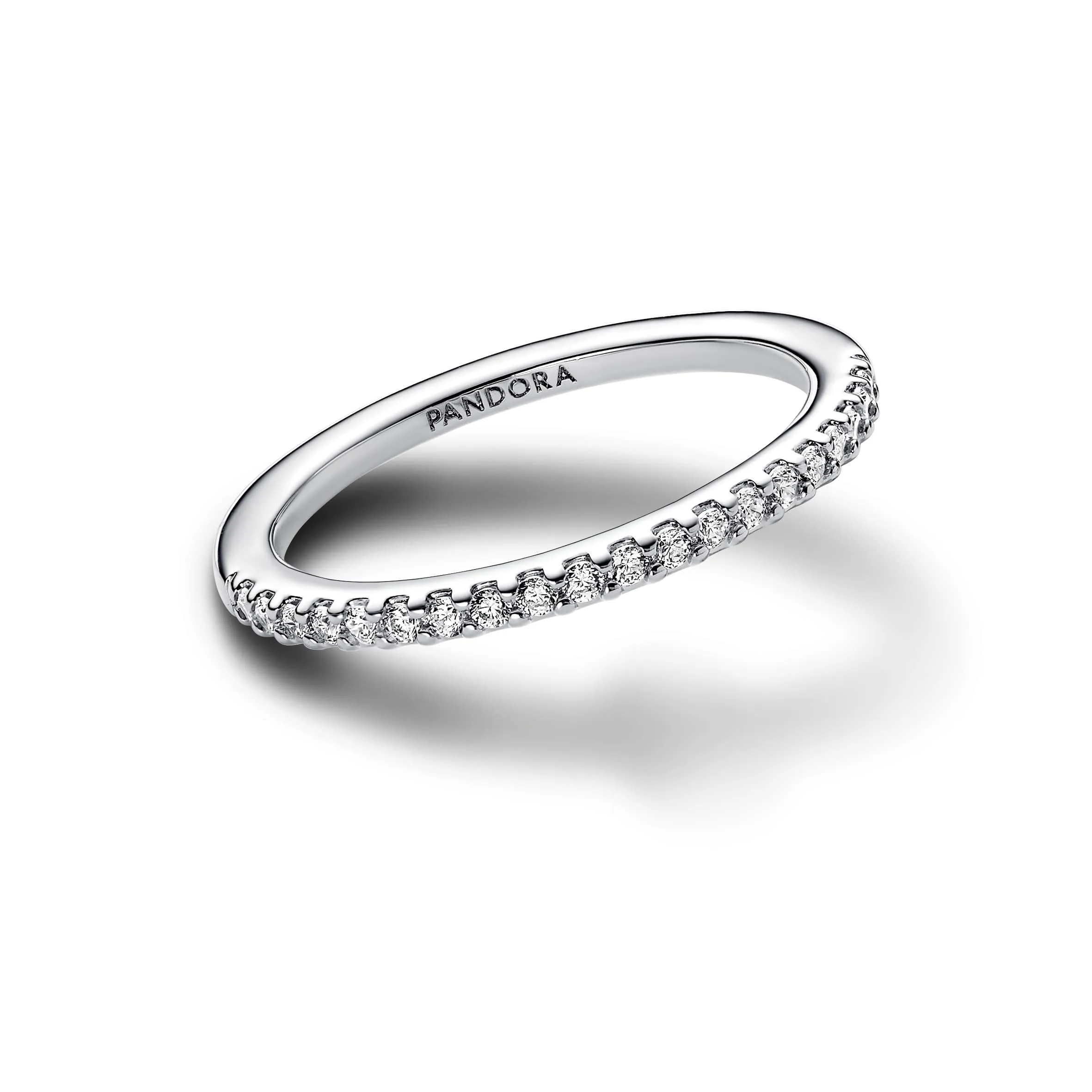 Pandora Timeless Eternity Ring in Sterling Silver with Clear Cubic Zirconia, 58 - immagine 2