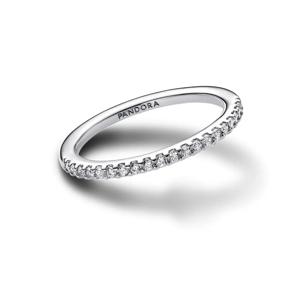 Pandora Timeless Eternity Ring in Sterling Silver with Clear Cubic Zirconia, 52 - immagine 3