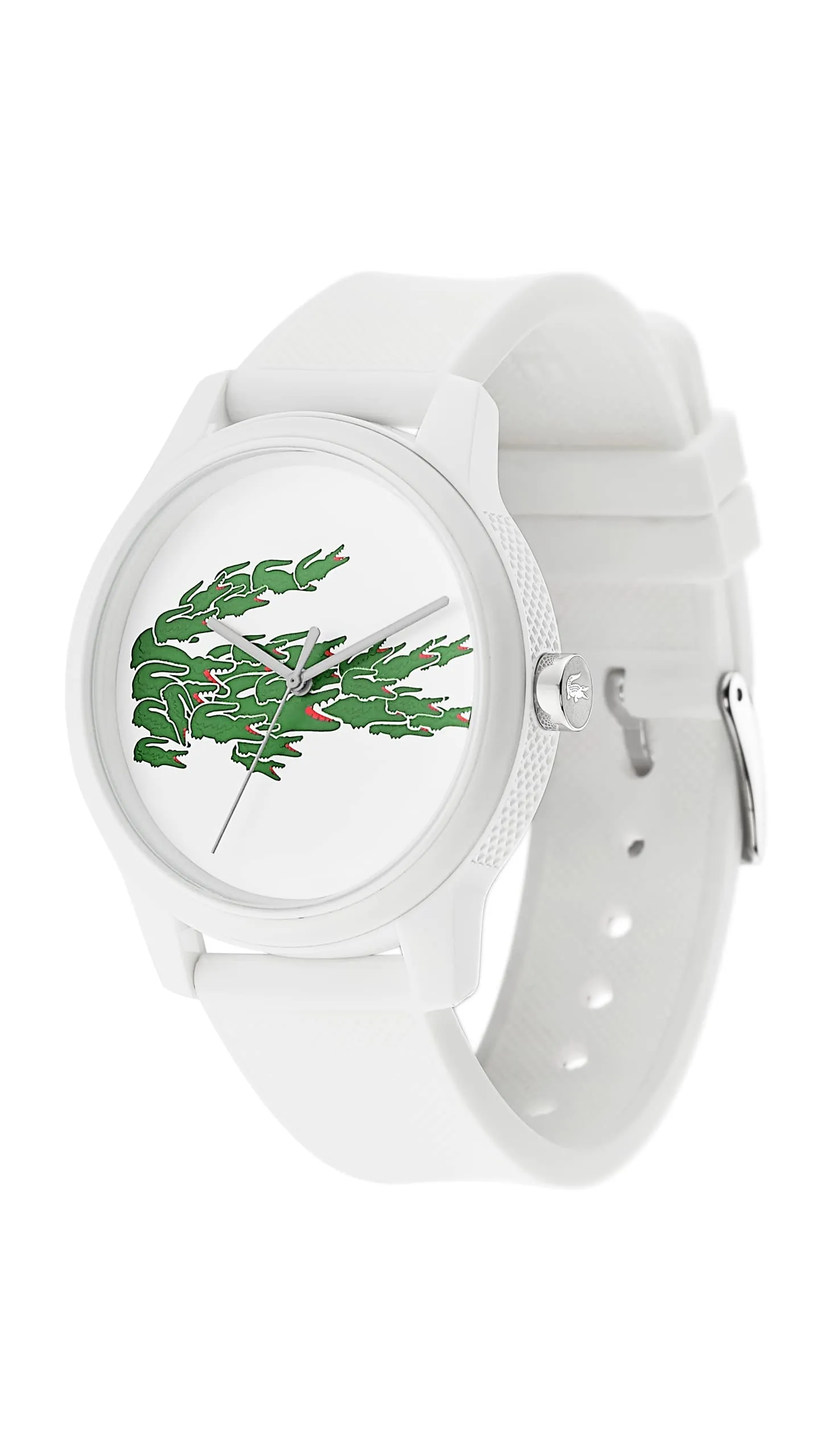 Lacoste 12.12 Orologio Analogico al Quarzo da Uomo, Cinturino in Silicone Bianco - 2011039 - immagine 2