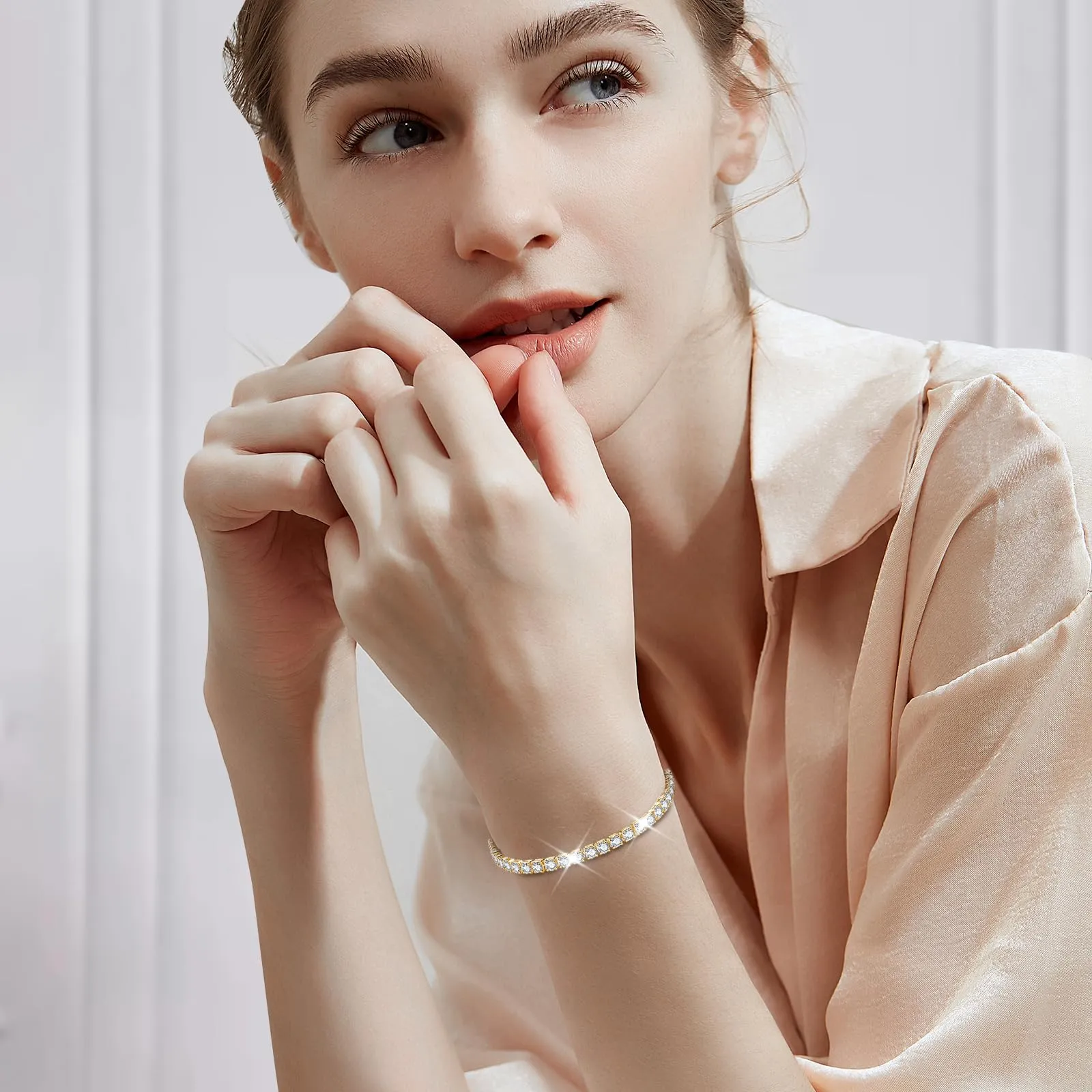 J.Fée Bracciale Tennis Donna in Argento 925 e Zircone 5A - immagine 3