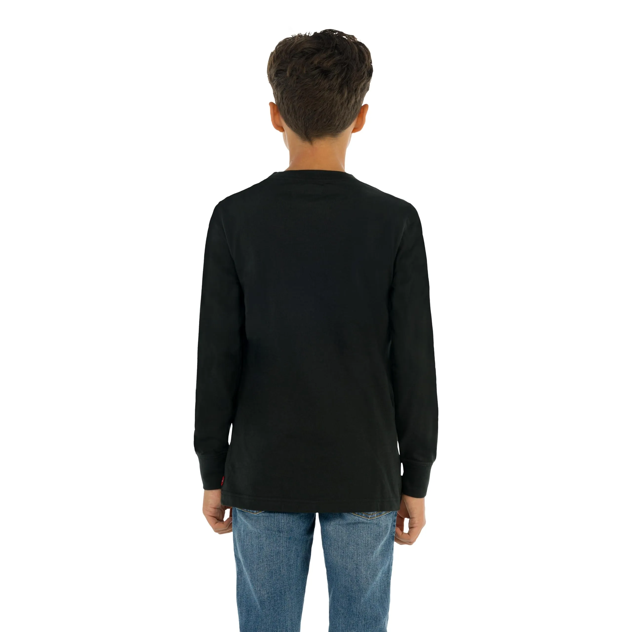 Levi's Kids Boys Batwing Long Sleeve T-shirt - Black - immagine 2