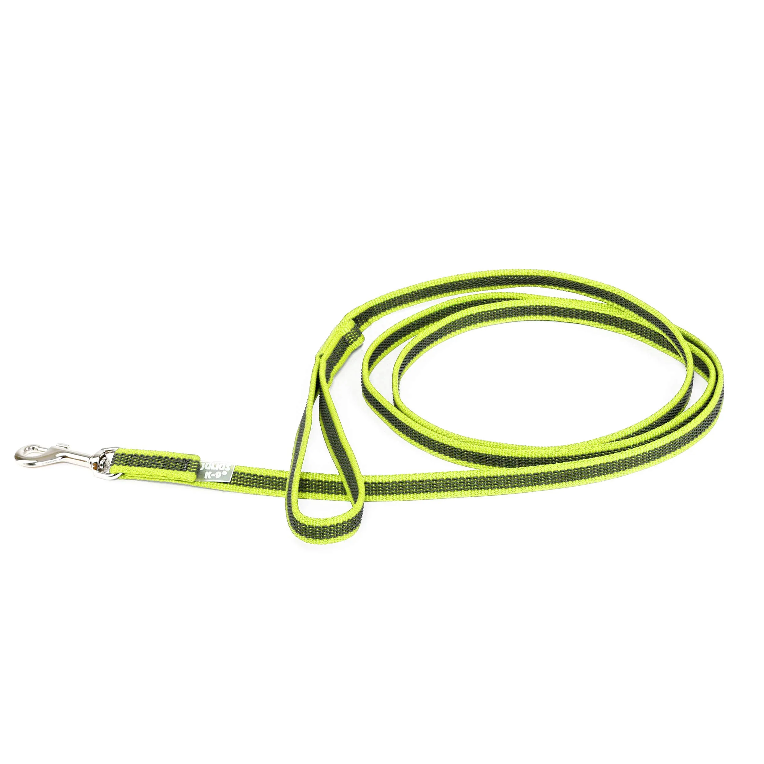 Julius-K9 Super Presa Guinzaglio Con Manico, 14 mm x 2 m, Giallo Neon - immagine 2