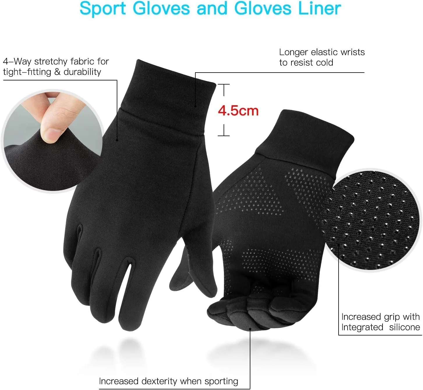 Unigear Guanti Termici Invernali Touchscreen Antiscivolo per Uomo e Donna - immagine 3