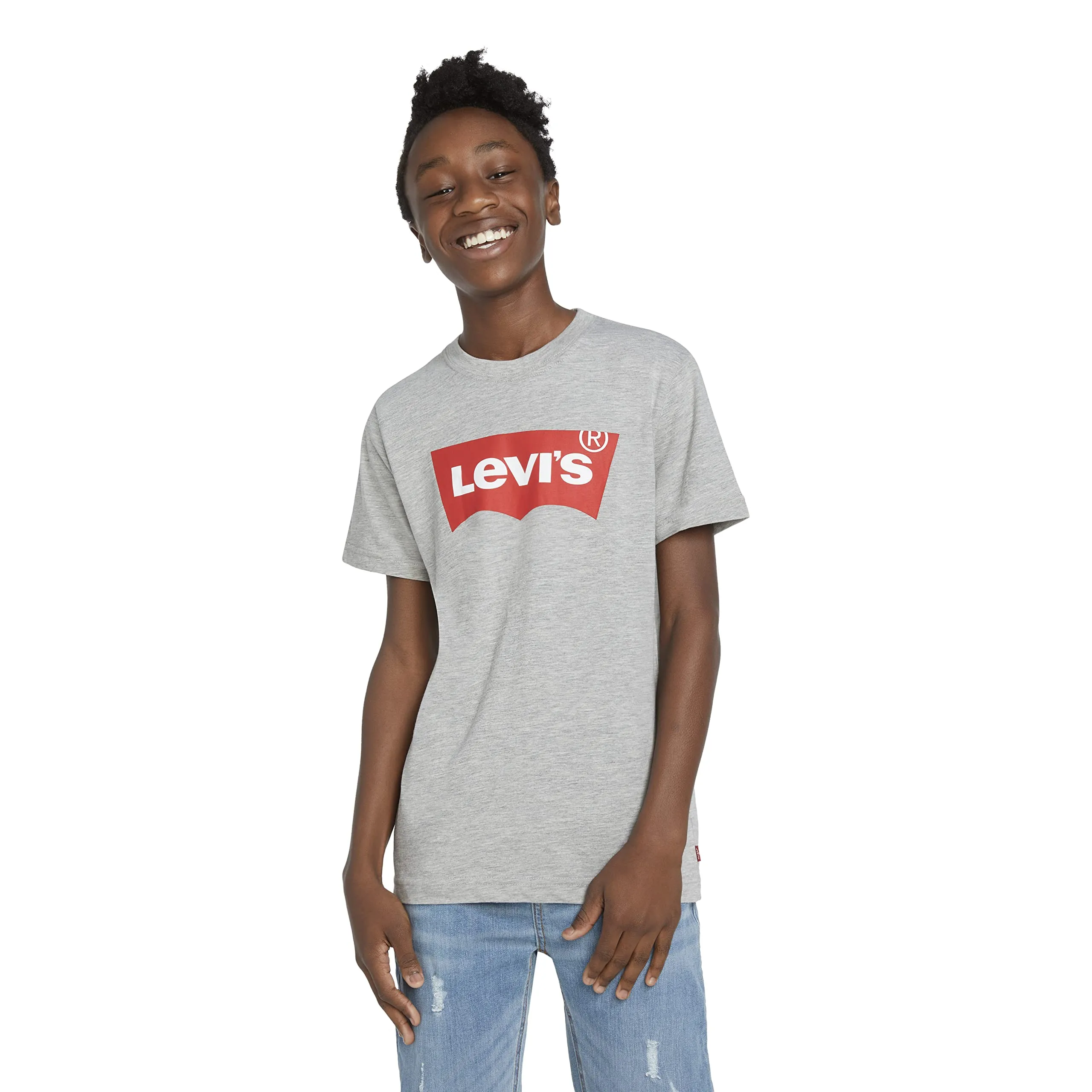 Levi's Batwing Tee T-shirt, Grey Heather, 12 anni - immagine 1