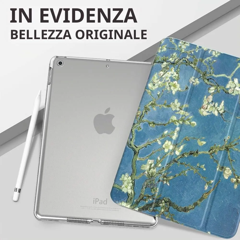 MoKo Cover for iPad 9th/8th/7th Gen 10.2 inch (2019-2021), Fiori di Mandorlo - immagine 9