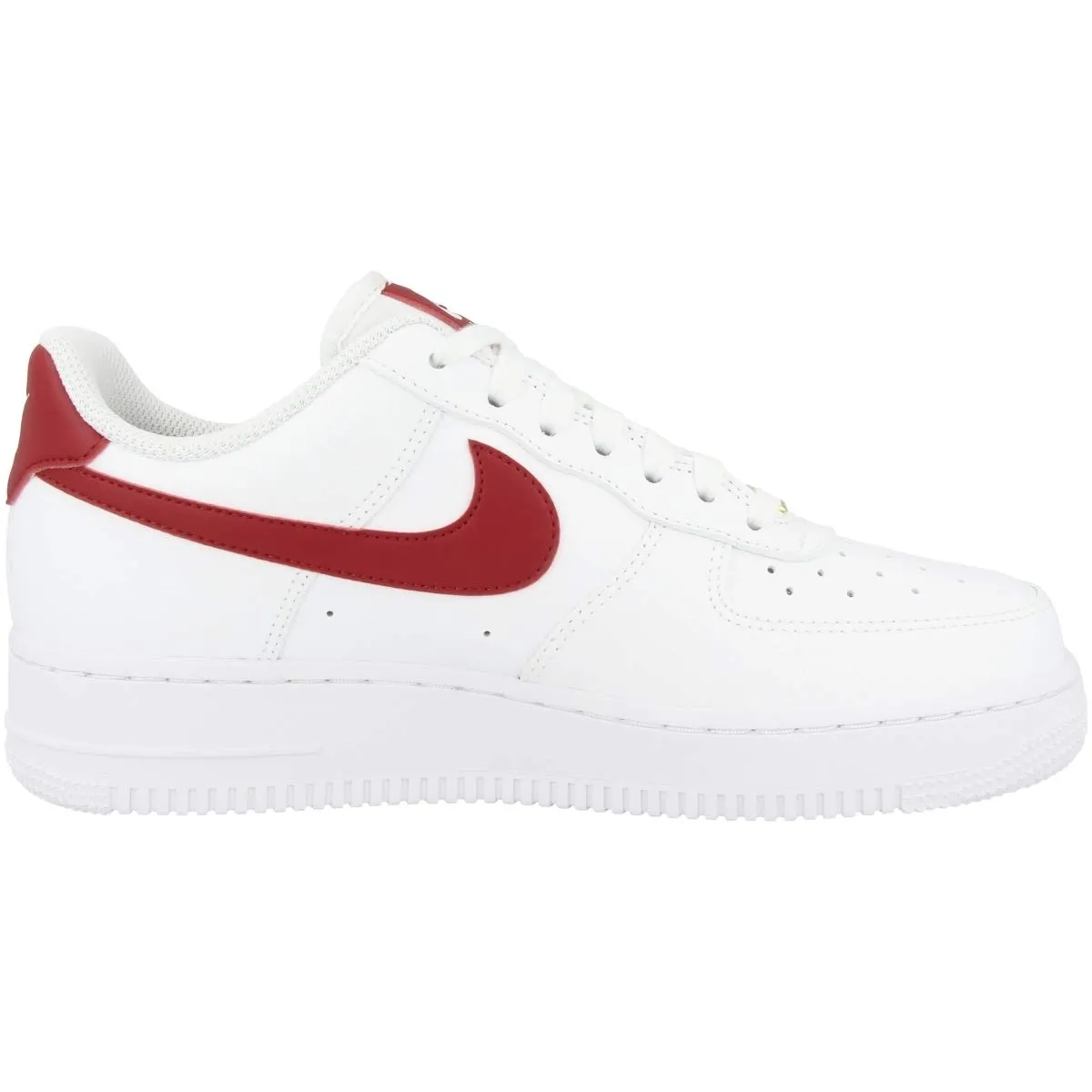 Nike Air Force 1 '07 Women's Basketball Shoes - White Gym Red Metallic Gold - 35.5 EU - immagine 3