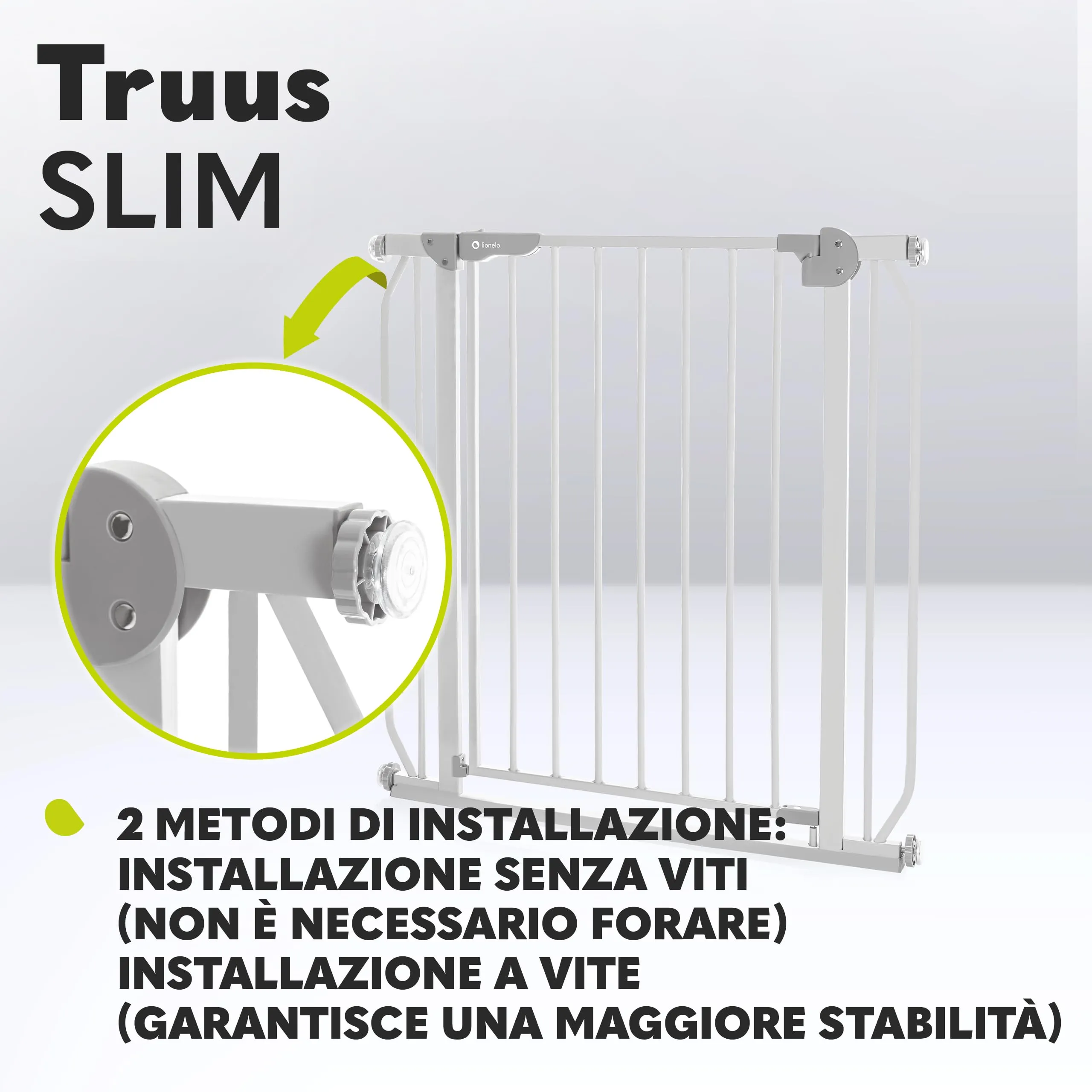 Lionelo Truus Slim Cancelletto di Sicurezza Larghezza Regolabile 75-105 cm - immagine 3