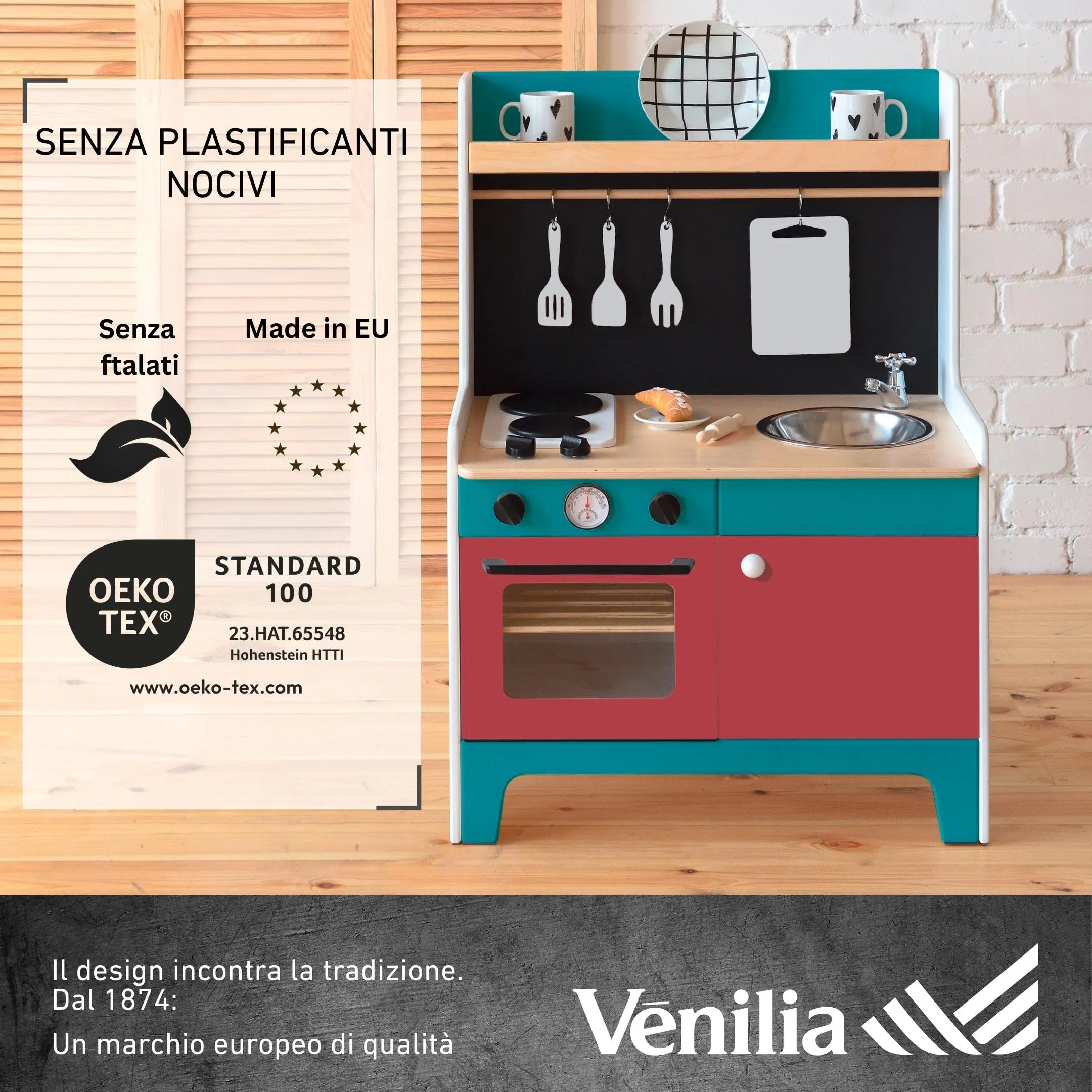Venilia Pellicola Adesiva per Mobili e Cucina, Rosso Vino, 45cm x 3m, PVC senza ftalati - immagine 5