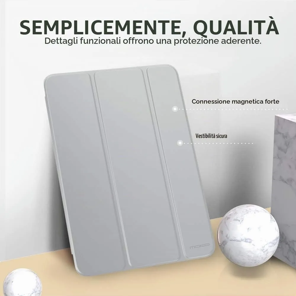 MoKo Cover for iPad 9th/8th/7th Gen (2019-2021), Argento - immagine 3