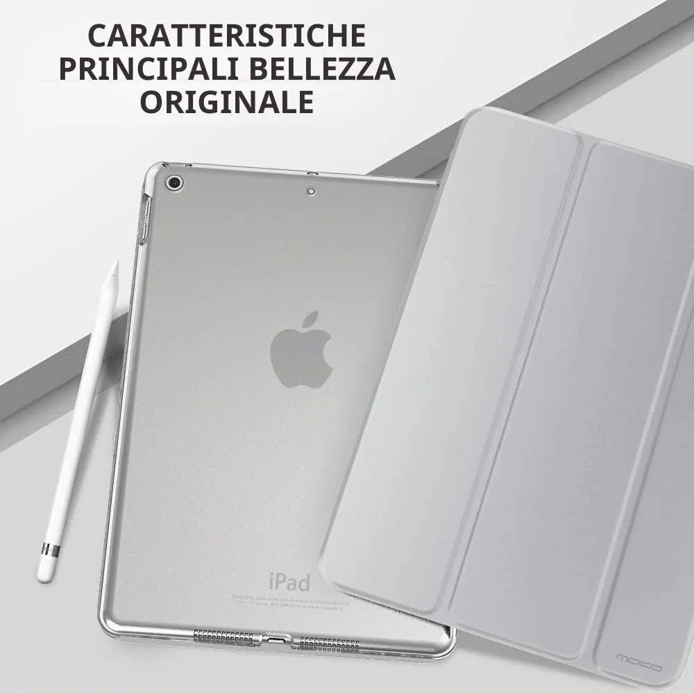 MoKo Cover for iPad 9th/8th/7th Gen (2019-2021), Argento - immagine 9