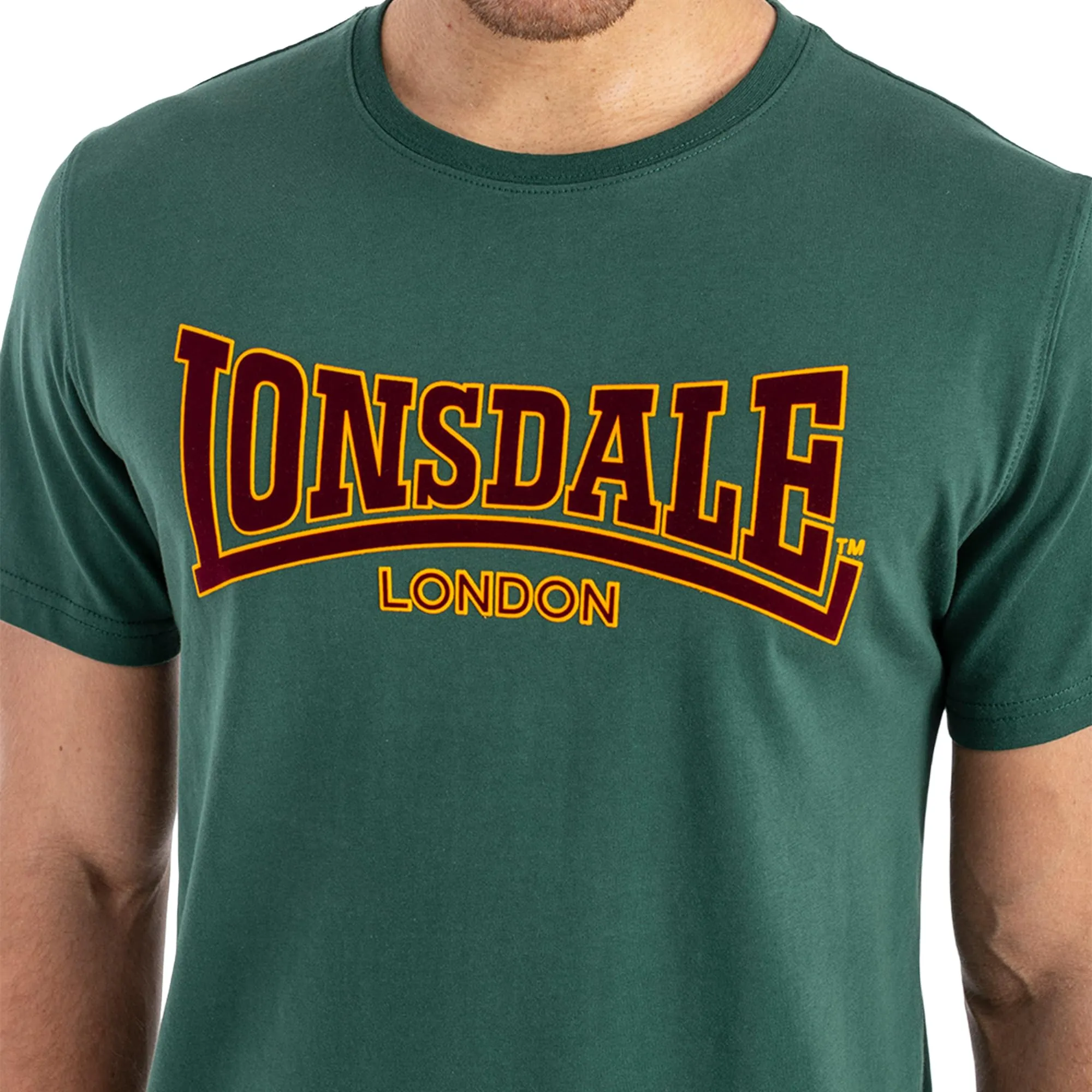 Lonsdale London Classic T-Shirt, Green, XXL - immagine 6