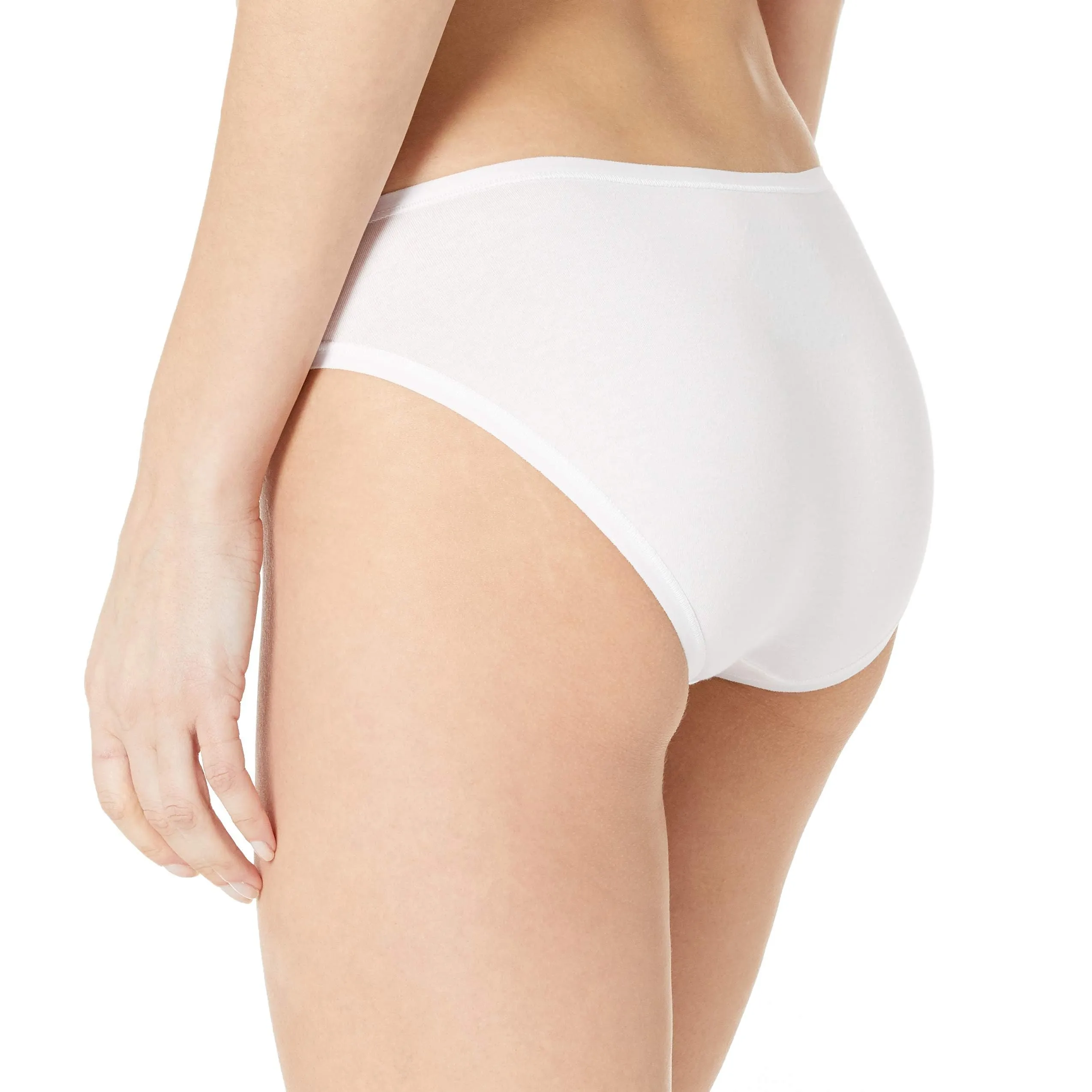 Amazon Essentials Slip Bikini in Cotone, Pacco da 6, Bianco, 4XL Plus - immagine 3