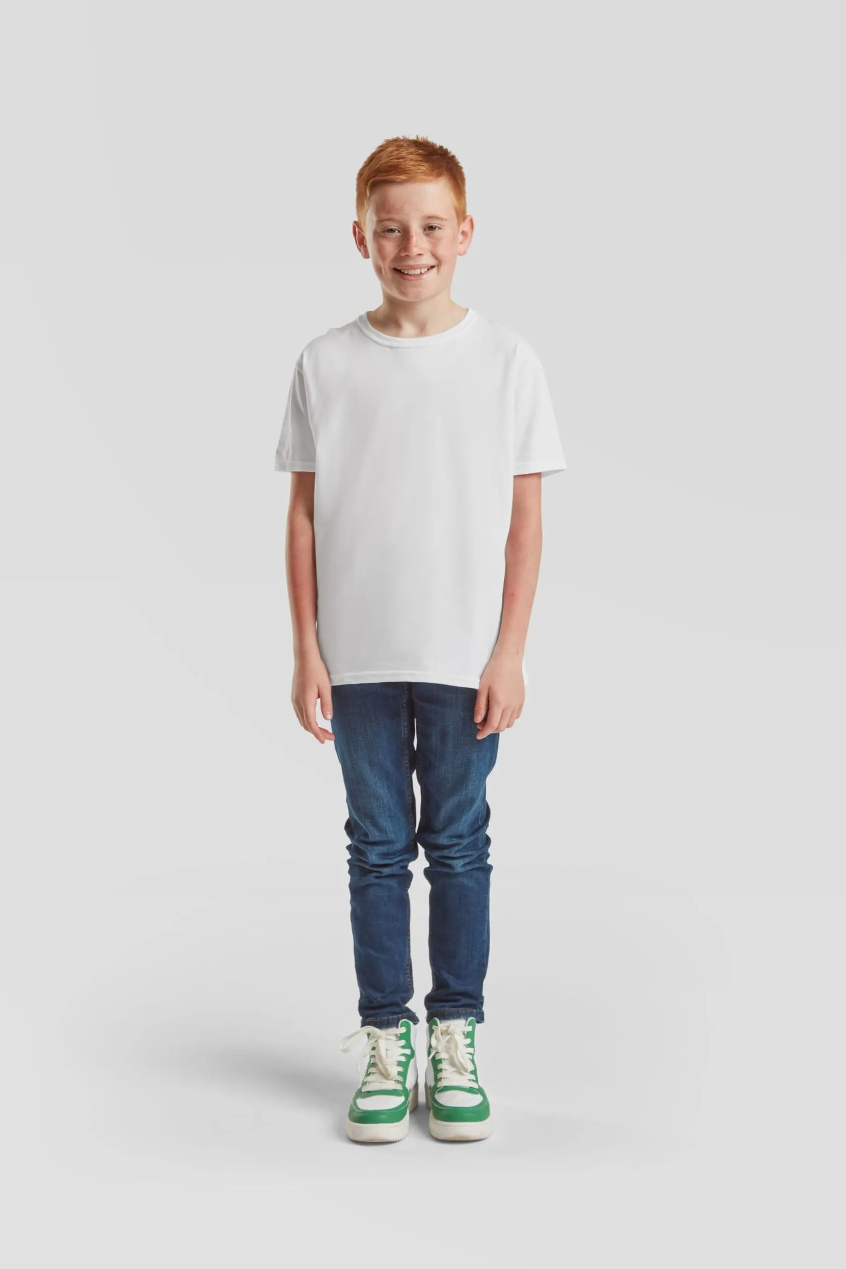 Fruit of the Loom Valueweight V-Neck T-shirt Unisex, Pack of 5, White, M - immagine 2