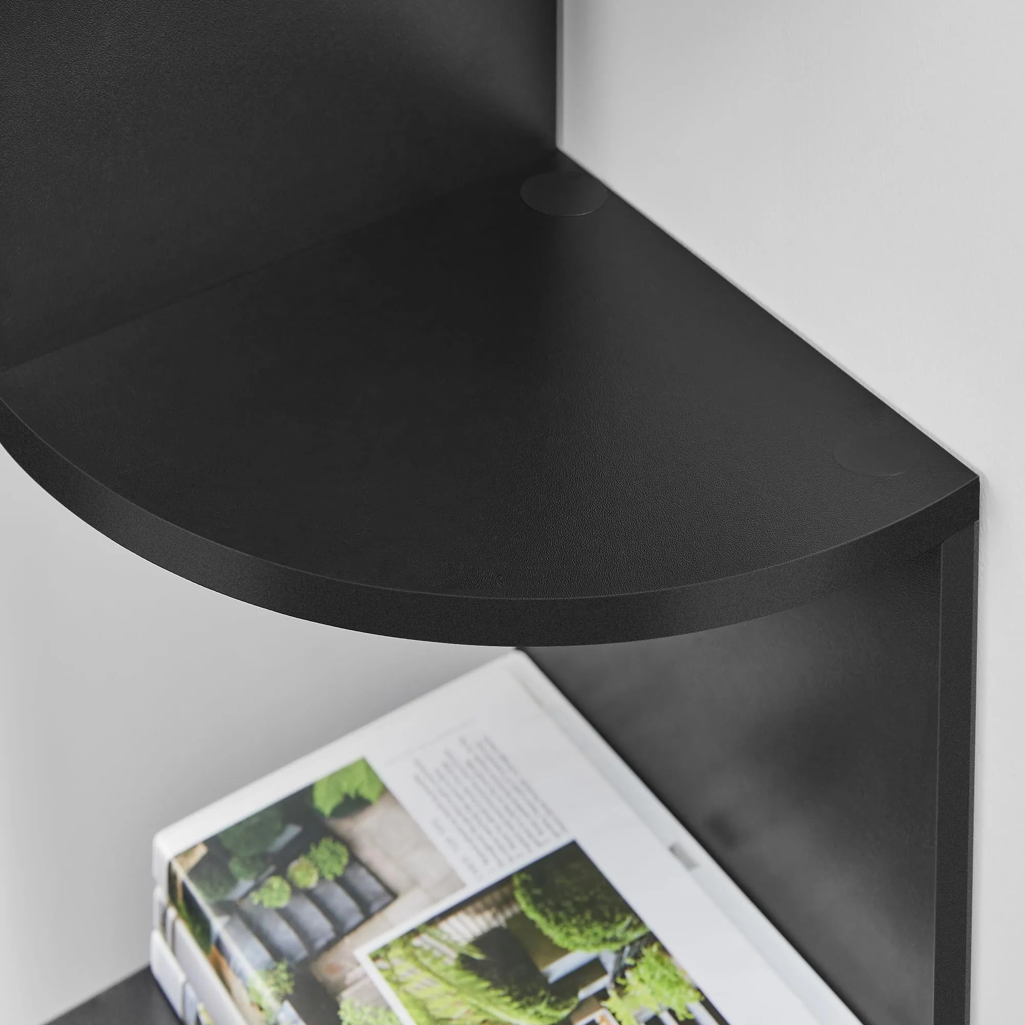 VASAGLE Libreria Angolare da Muro a 5 Ripiani, 126 x 20 cm, Nero Inchiostro LBC20BK - immagine 4