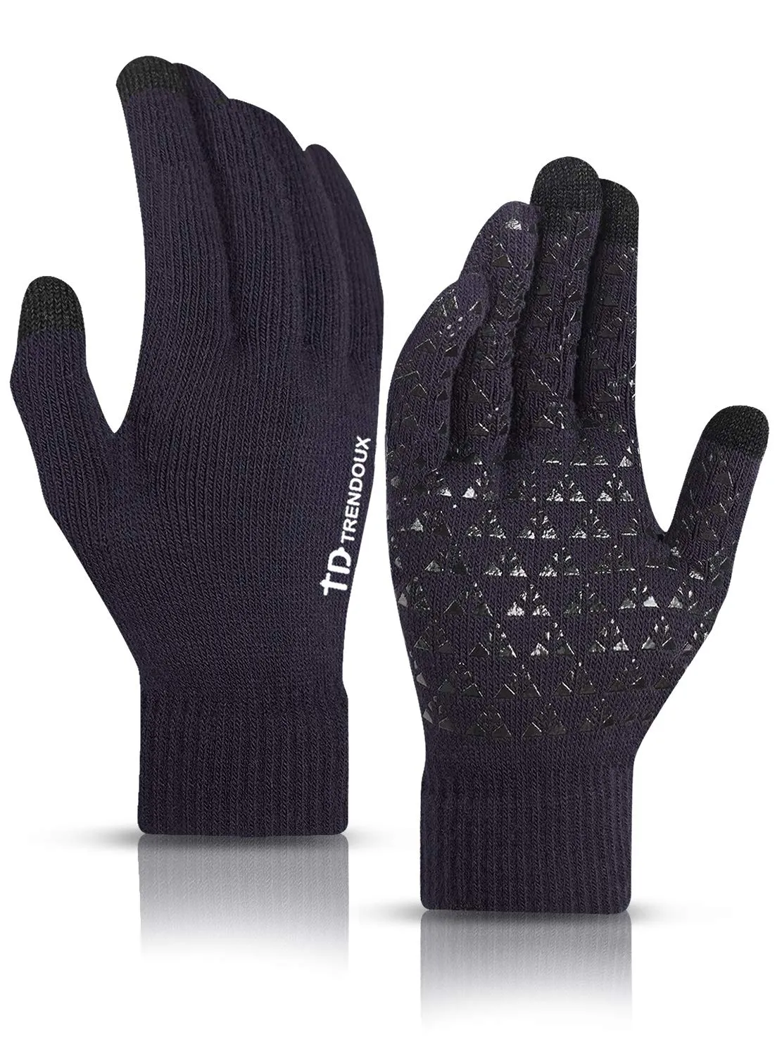 TRENDOUX Touch Screen Winter Gloves, Navy, L - immagine 1
