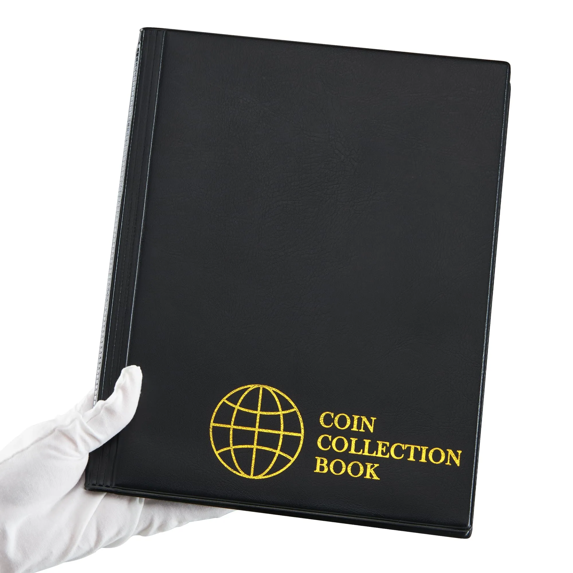 Uncle Paul Album per Monete, 200 Tasche, 10 Fogli, 45x45mm, Nero Classico - immagine 3