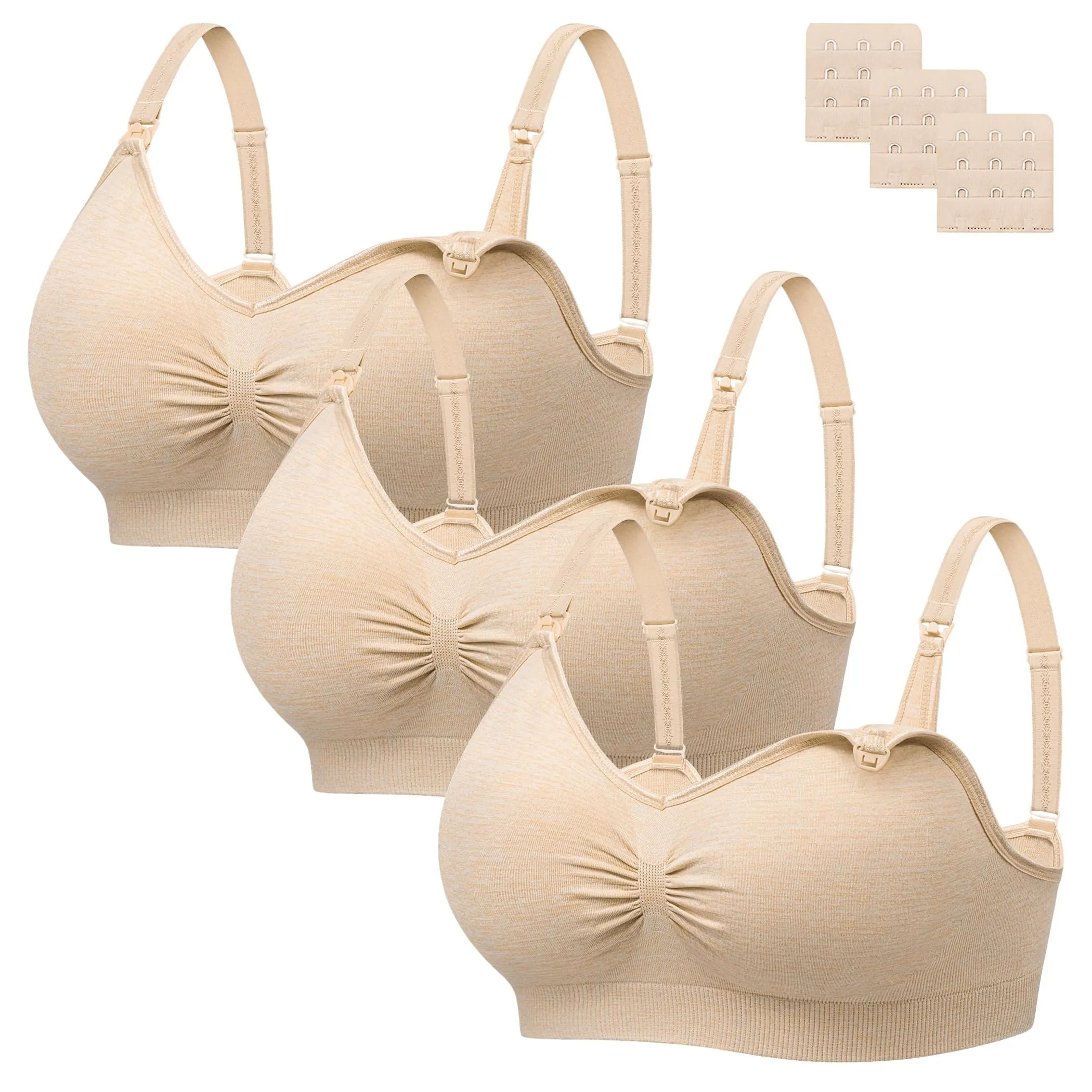 HBselect Reggiseno Allattamento con Estensione, Set da 3 Pezzi - immagine 1
