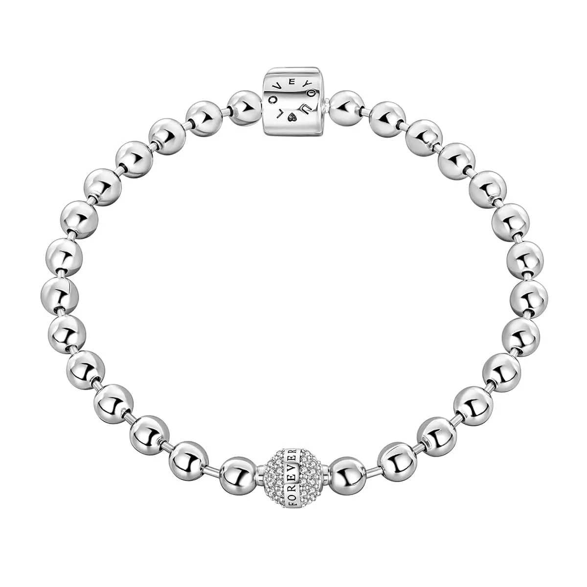 Pandach Bracciale Snake in Argento Sterling 925 per Ciondolo, 17cm - immagine 1