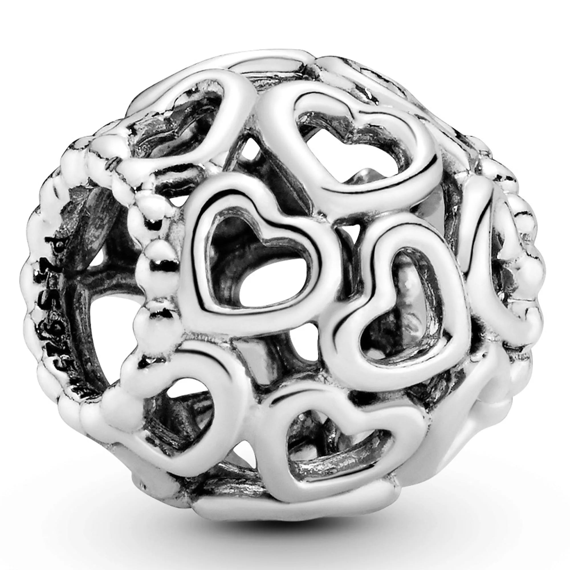 Pandora Charm Cuori All Over in Argento Sterling - immagine 2