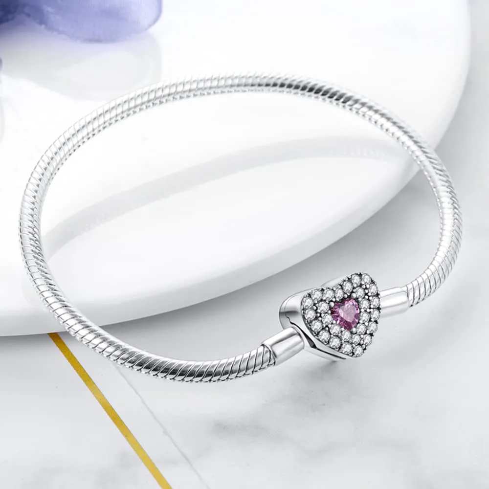 Pandach Bracciale Donna in Argento Sterling 925 Snake, Compatibile con Pandora, 20cm - immagine 2