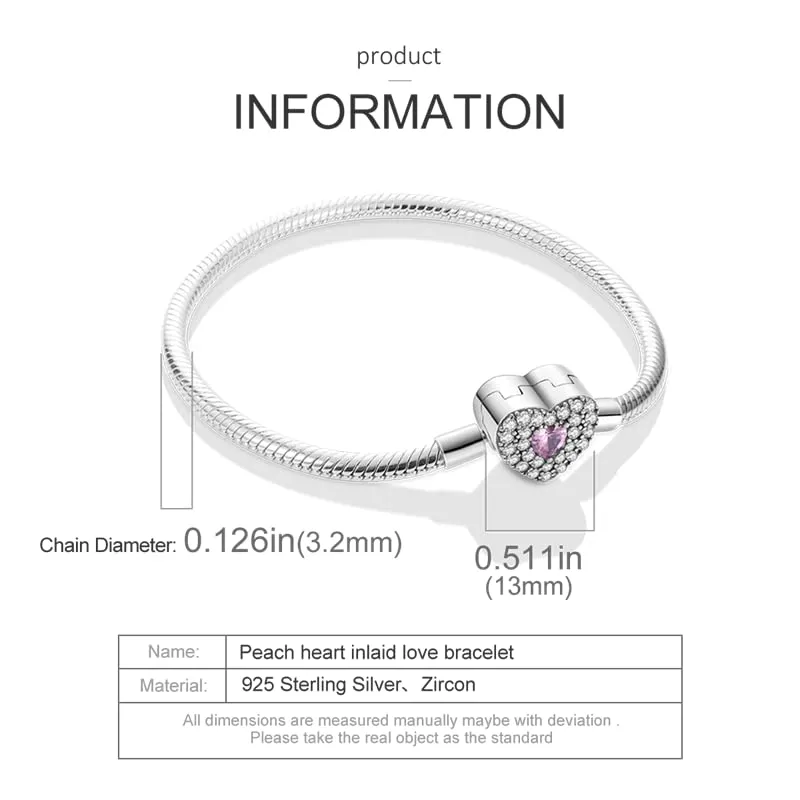 Pandach Bracciale Snake in Argento Sterling 925 per Ciondoli, Compatibile con Pandora, 20cm - immagine 5
