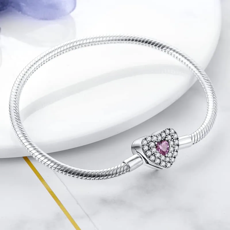 Pandach Bracciale Donna Snake in Argento Sterling 925 Compatibile con Pandora, 17cm - immagine 3